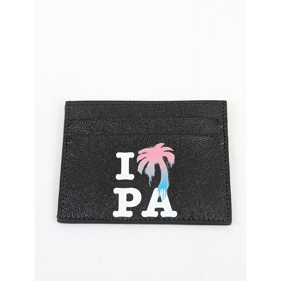 Palm Angels o1rshd1 Q: 5 / Size: OS / I Love PA Card Holder in Black Size ONE SIZE - 2 Thumbnail