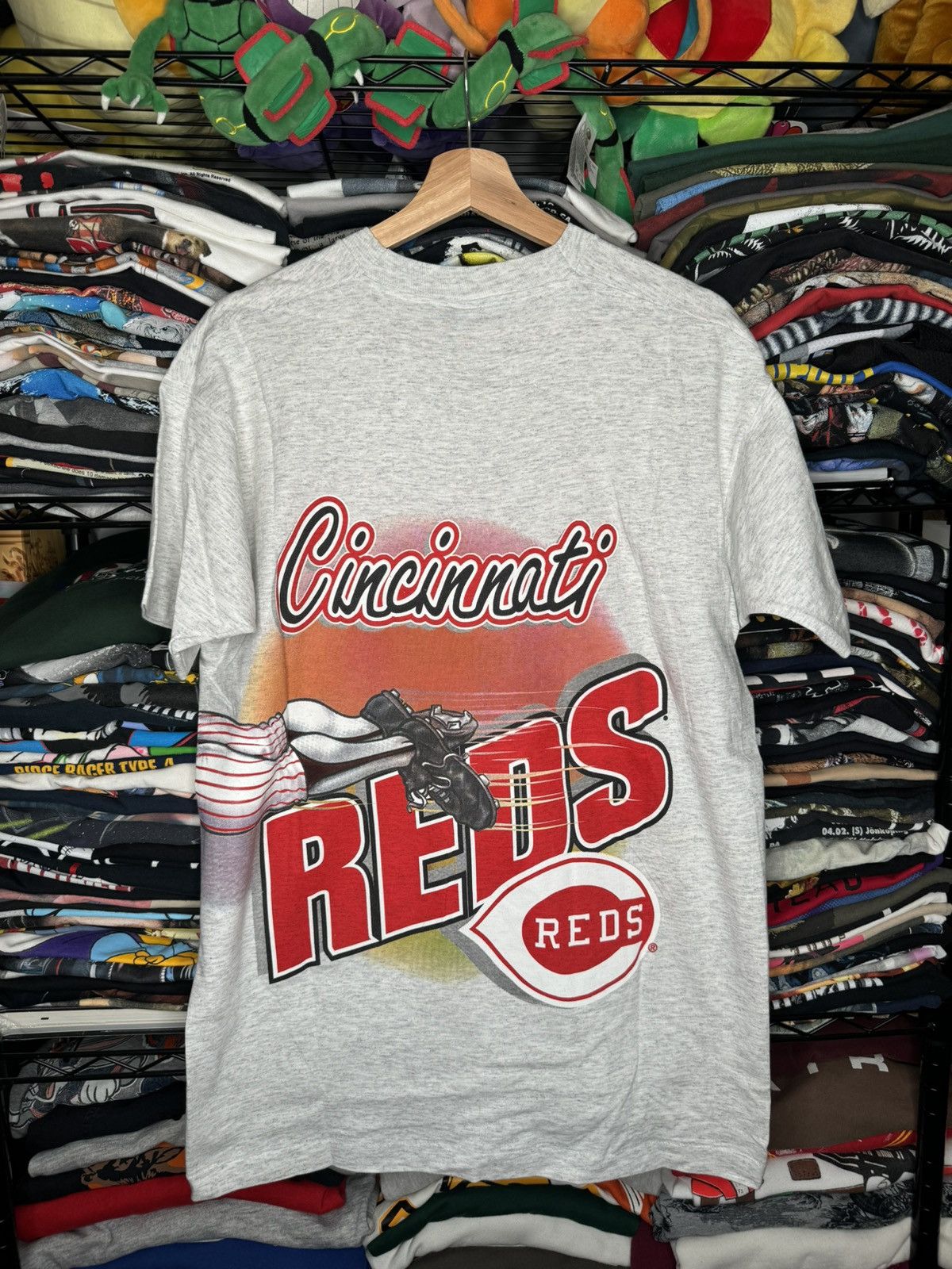 MLB × Salem Sportswear × Vintage Vintage 1994 Cincinnati Reds MLB Wrap Around Large Tee Size US L / EU 52-54 / 3 - 6 Thumbnail