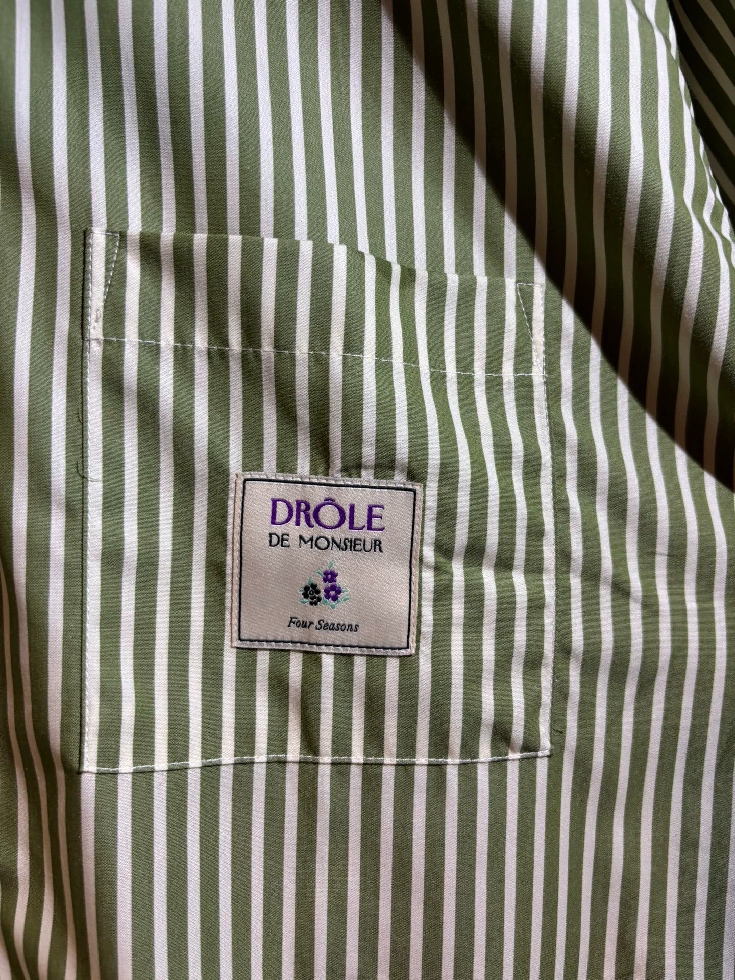 Drole De Monsieur drole de monsieur striped shirt chest patch M Size US M / EU 48-50 / 2 - 5 Thumbnail