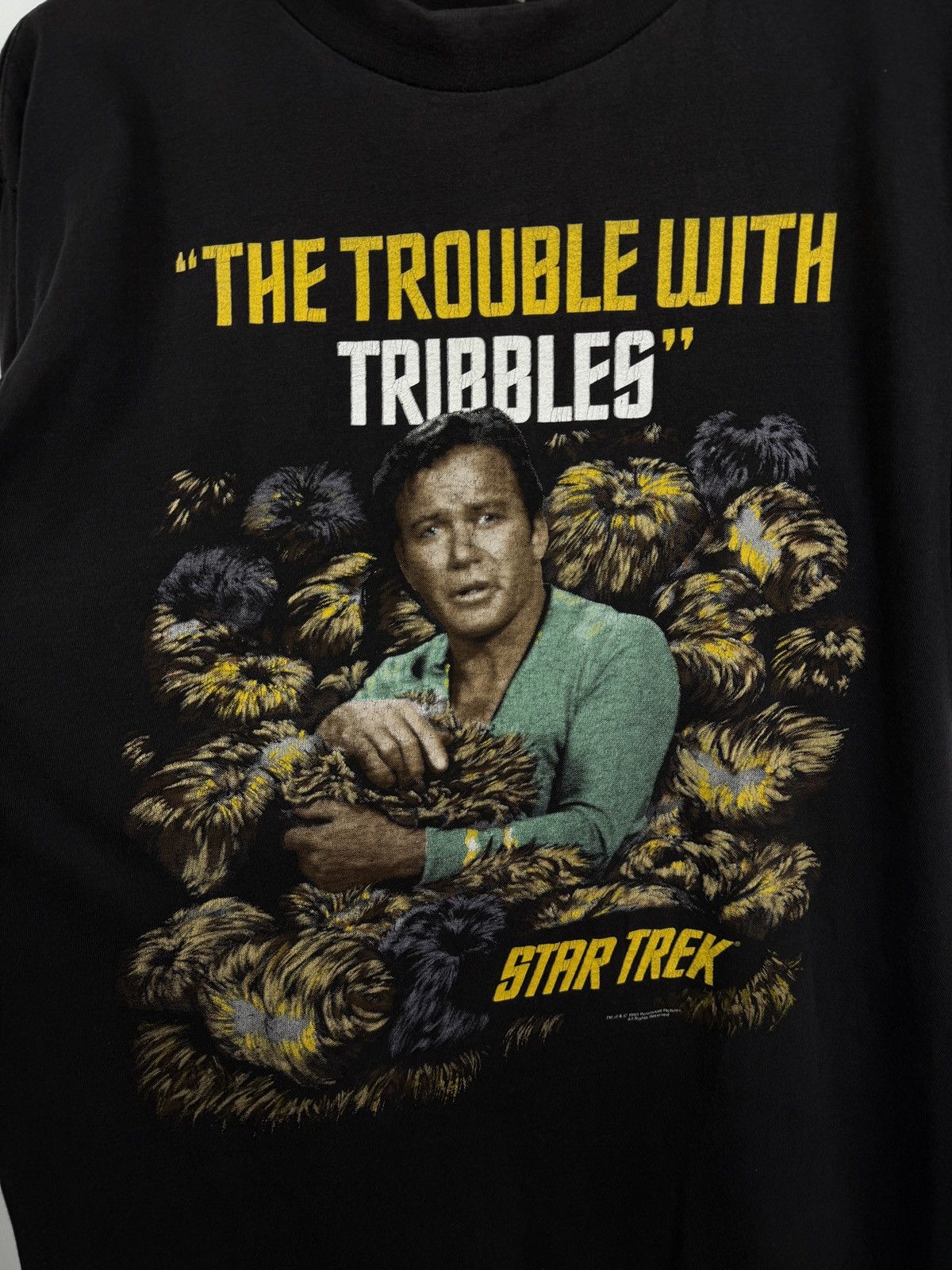 Star Wars 🇺🇸 Vtg 1993 Star Trek The Trouble With Tribbles Captain Kirk Size US XL / EU 56 / 4 - 4 Thumbnail