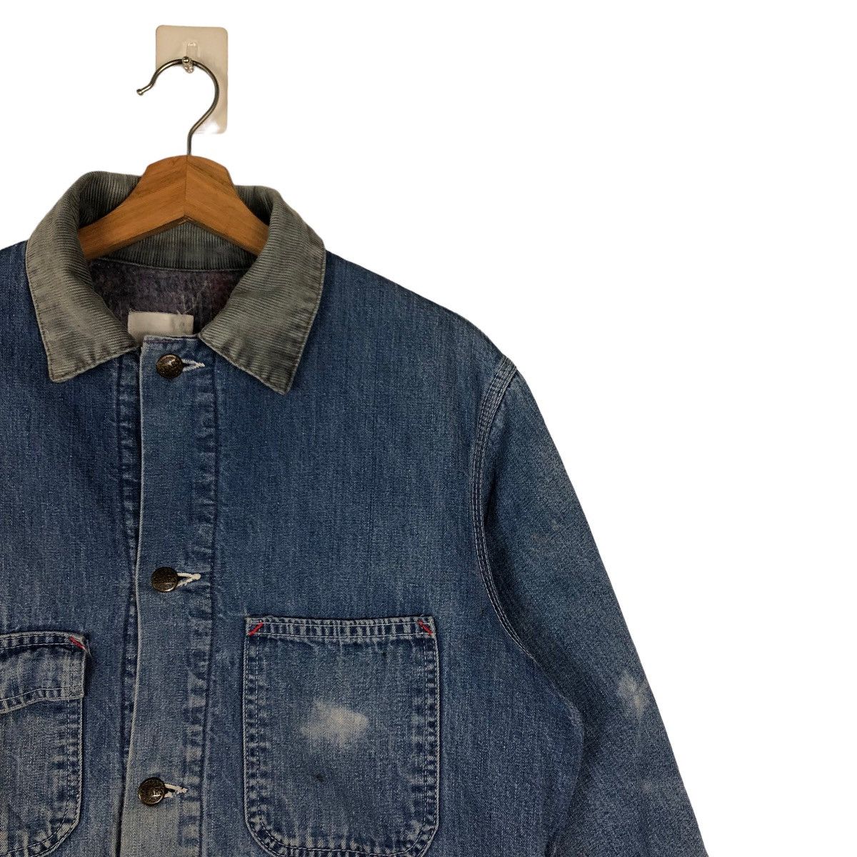 Sugar Cane 🔥80’s Vintage Chore Denim Jacket Sears Sugar Cane Blanket Size US M / EU 48-50 / 2 - 6 Thumbnail