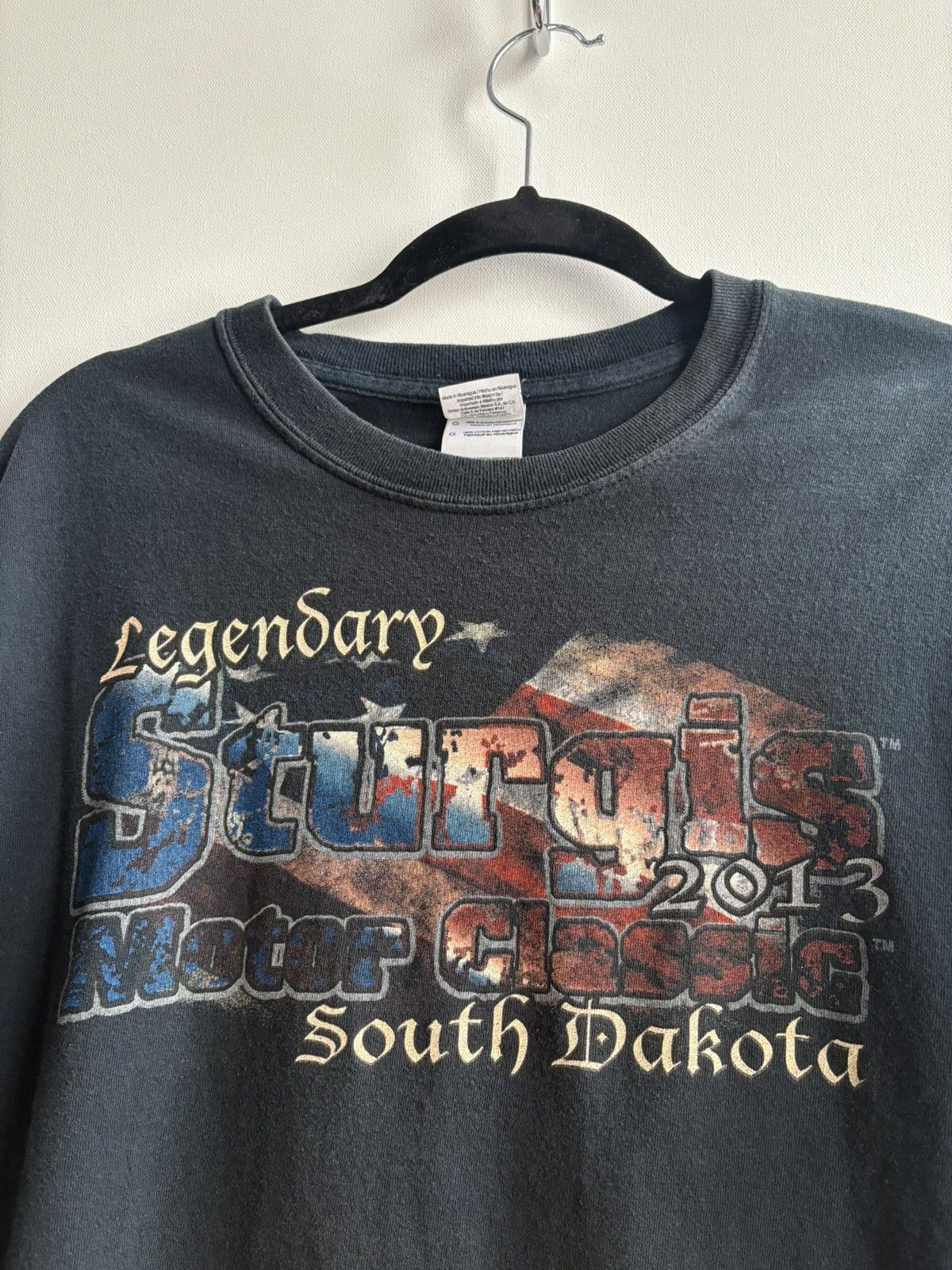 Harley Davidson Vintage Harley Davidson 2013 Sturgis Motorcycle Fade T-shirt Size US L / EU 52-54 / 3 - 2 Thumbnail