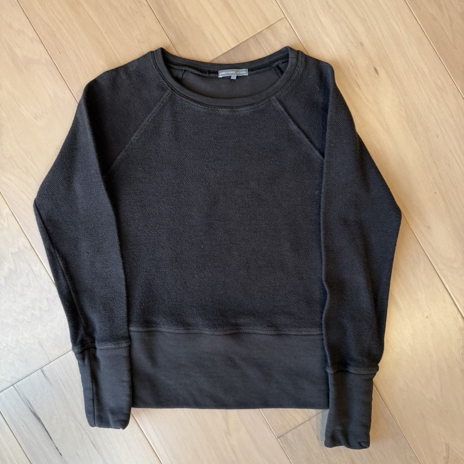James Perse James Perse Vintage French Terry Sweatshirt Women's 1 Black Size XS / US 0-2 / IT 36-38 - 2 Thumbnail
