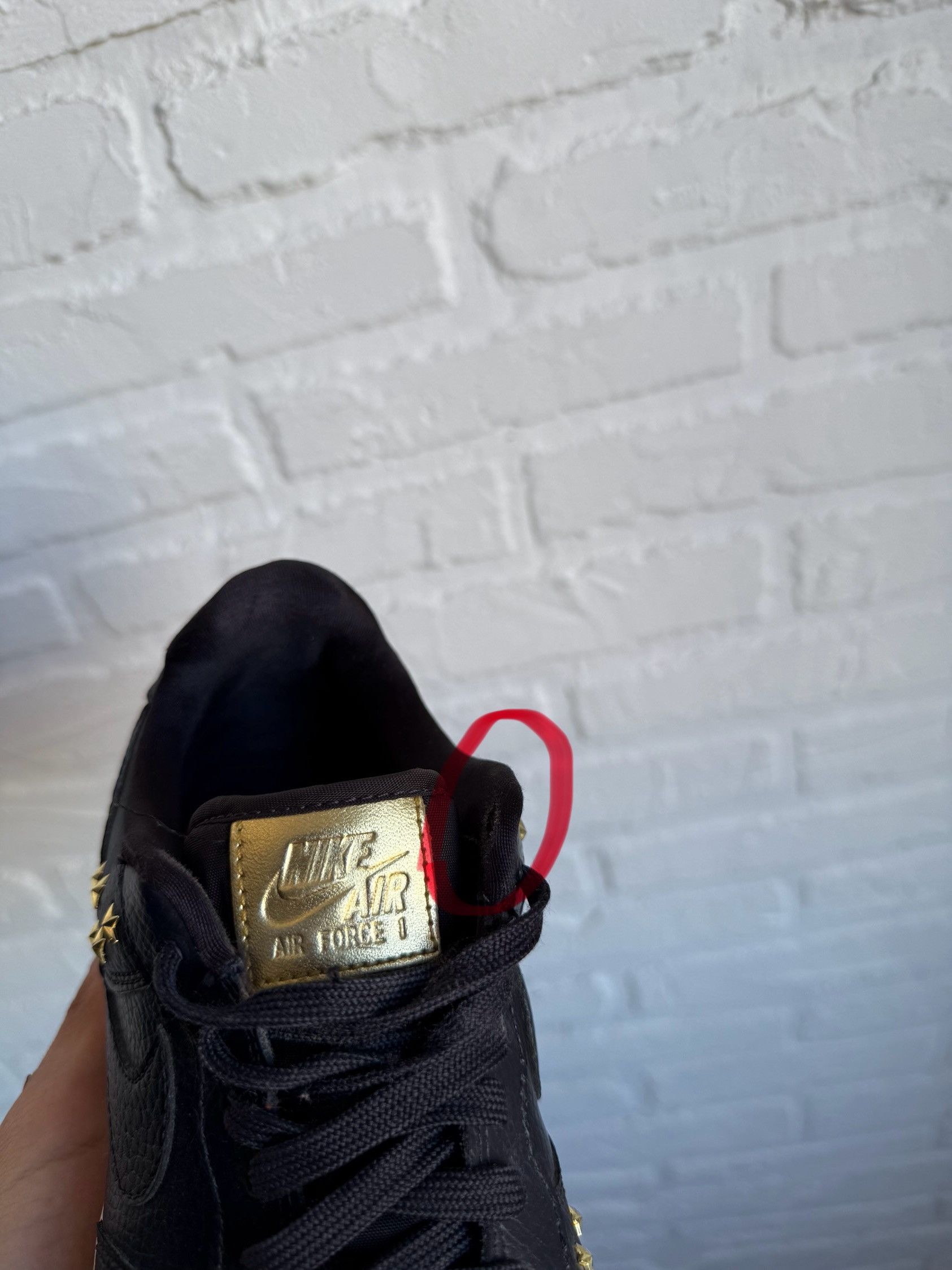 Nike NIKE Air Force 1 Low Star Studded Black sneakers Size US 8.5 / EU 41-42 - 8 Thumbnail