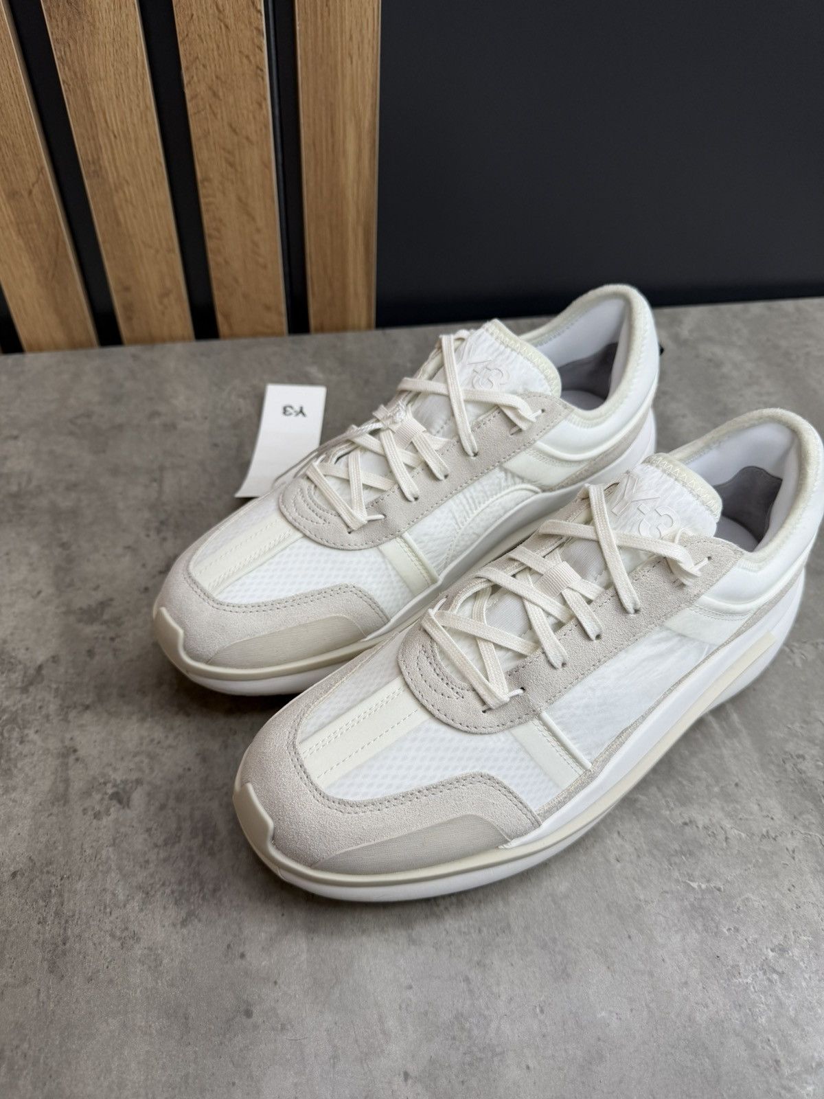 Y-3 Adidas Y-3 Yohji Yamamoto Ajatu Run Off White Sneakers Size US 10 / EU 43 - 4 Thumbnail