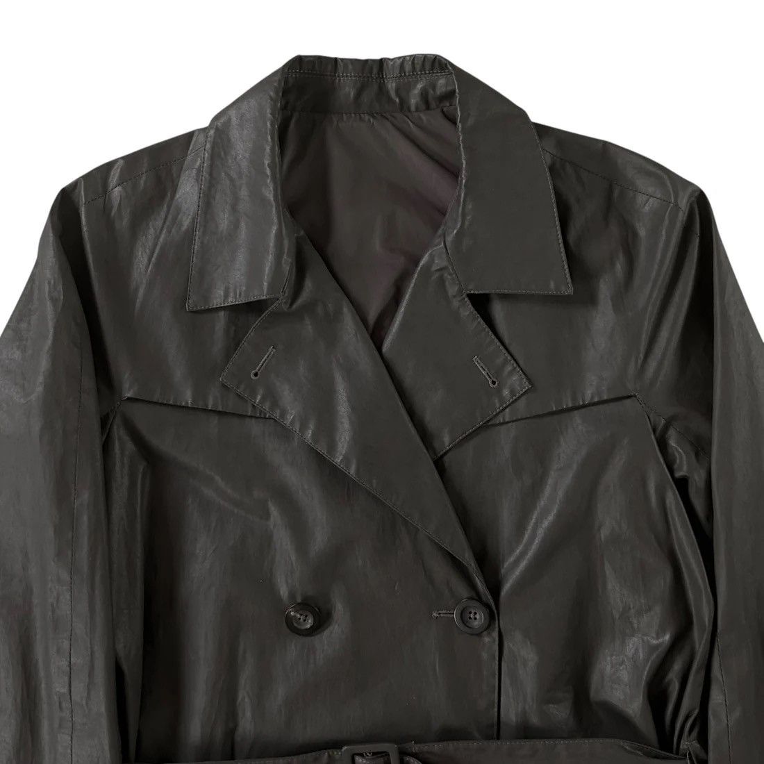 Jil Sander Jil Sander Waxed Trench Coat - SS08 Size US M / EU 48-50 / 2 - 4 Thumbnail