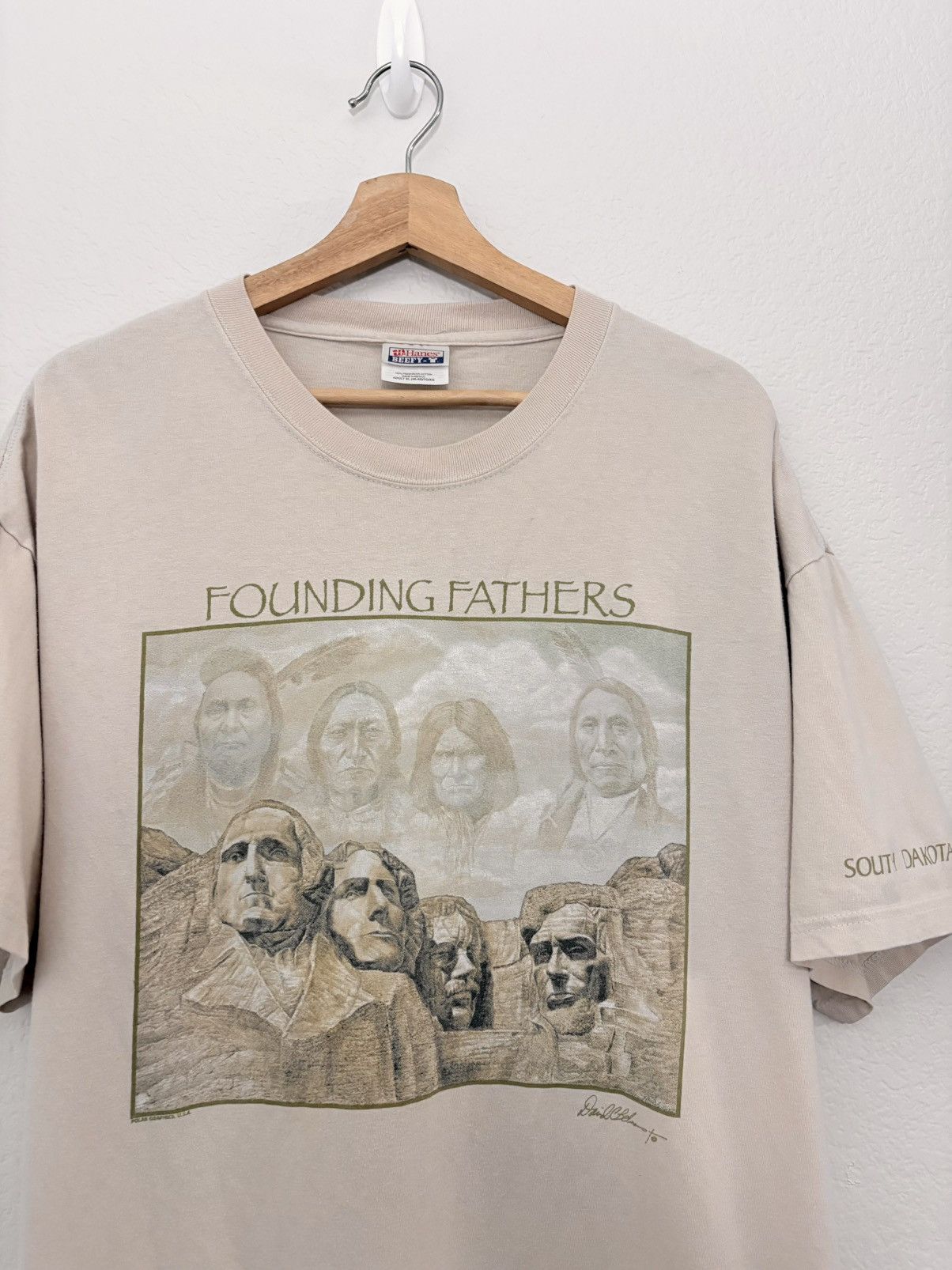 Vintage 00’s The Original Founding Fathers Vintage Native Tee Size US XL / EU 56 / 4 - 1 Thumbnail