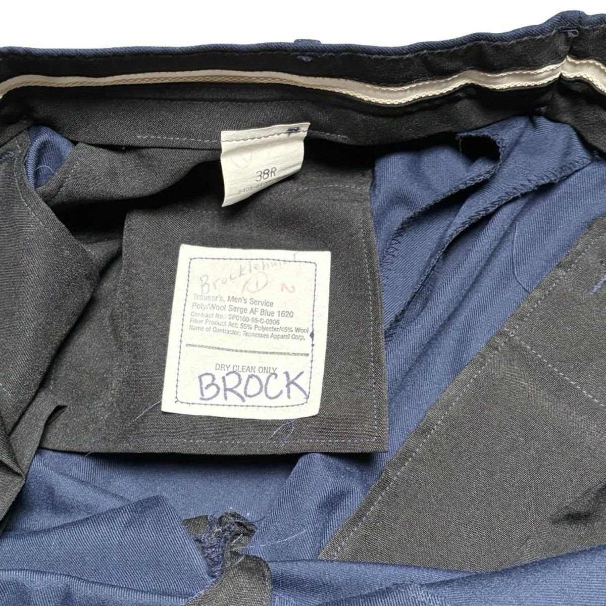 Other US Air Force Man's Service Poly/Wool Serge AF Trousers 38R Size US 38 / EU 54 - 2 Thumbnail