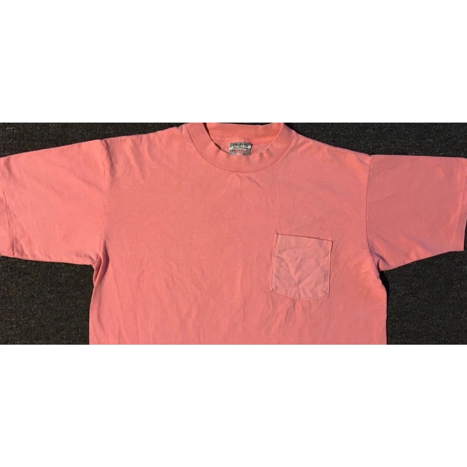 Vintage VINTAGE Explosive 80s Faded Shirt L USA Funny Surf Skate Grunge Punk Pocket Single Stitch T-Shirt Men Pink Size US L / EU 52-54 / 3 - 6 Thumbnail