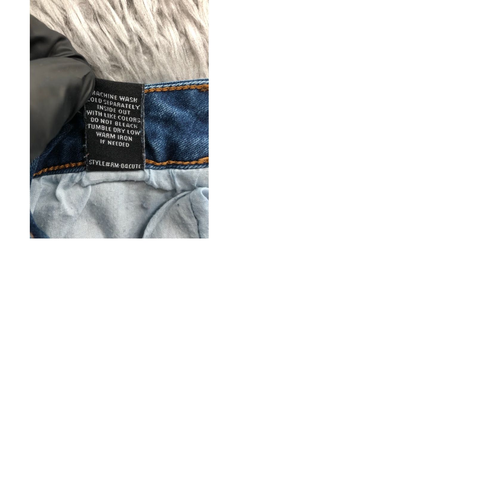 Vintage Ashley Mason Jeans Distressed Skinny Low Rise Size 1 Juniors Medium Wash Blue Size 25" / US 0 / IT 36 - 9 Thumbnail