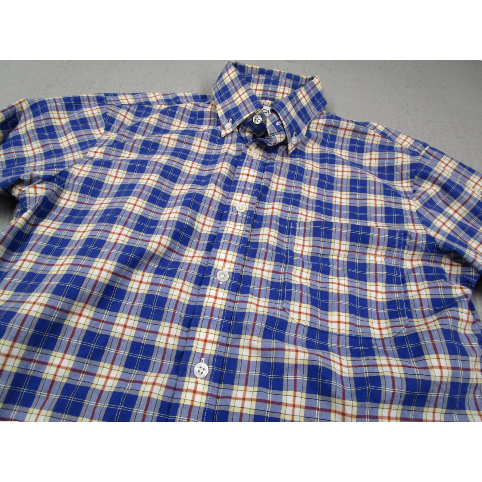 Epaulet Epaulet Mens Button-Up Shirt Blue Plaid Long Sleeve M Casual Shirt Vintage No Size US M / EU 48-50 / 2 - 2 Thumbnail