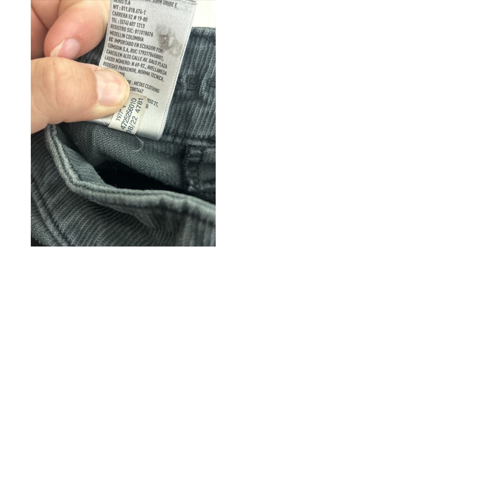 American Eagle Outfitters American Eagle Pants Super Hi Rise Flare Gray Corduroy Button Fly Womens Sz 0 Size 25" / US 0 / IT 36 - 10 Thumbnail