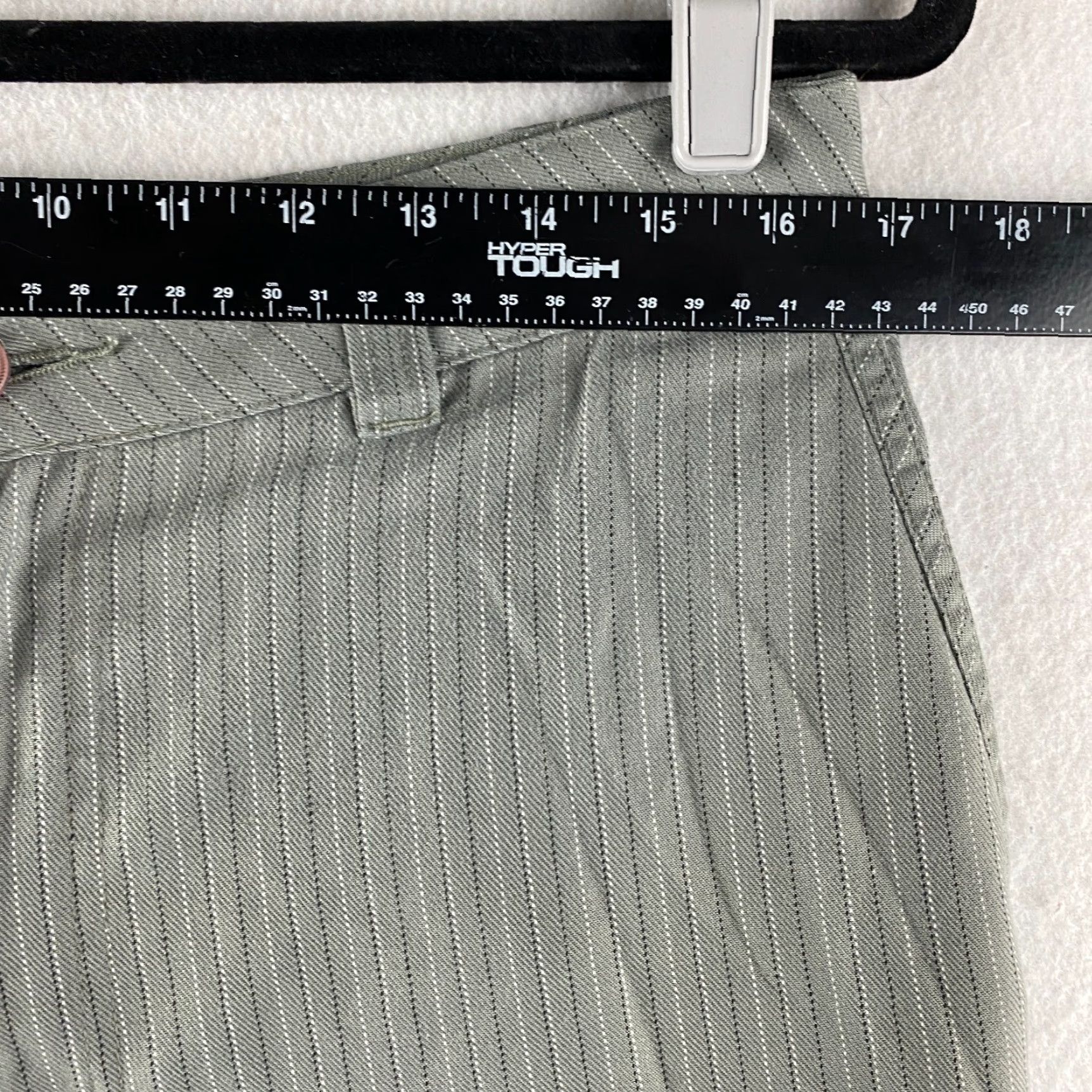 O'Neill O'Neill Mens Chino Shorts 32 Gray Button Slash Pockets Flat Front Striped Casual Size US 32 / EU 48 - 6 Thumbnail
