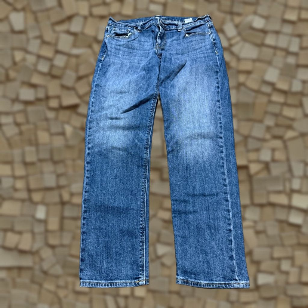 Old Navy Old Navy Jeans Women's 10 Blue Denim Boyfriend Medium Wash Mid Rise Regular Inseam 26 in 5-Pocket Size 32" / US 10 / IT 46 - 1 Thumbnail