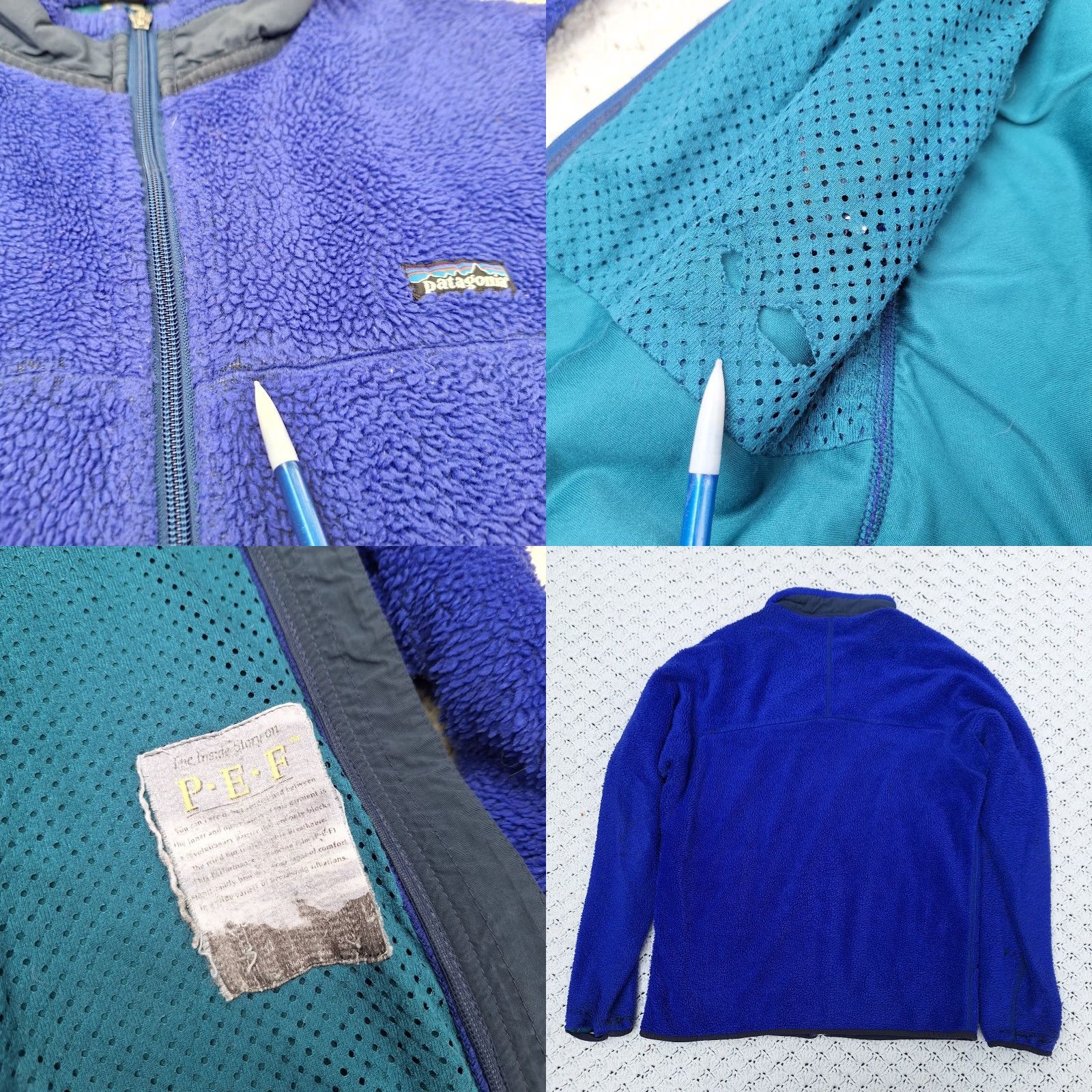 VINTAGE Patagonia Retro-X Fleece Jacket Blue XL Men