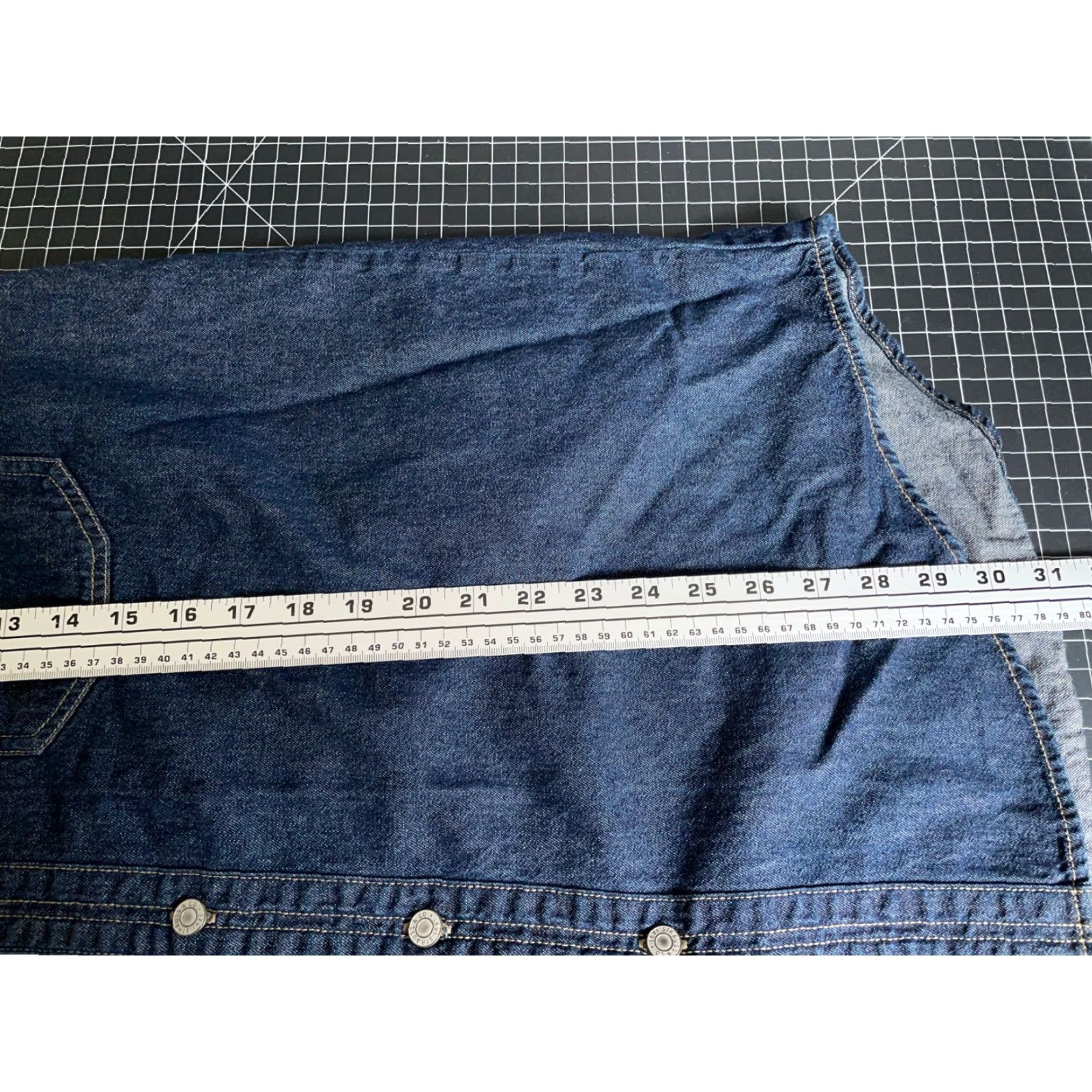 Levi's VINTAGE Levi's Denim Work Shirt Men Large Dark Blue Cotton Long Sleeve Y2K 90s Grunge Size US L / EU 52-54 / 3 - 6 Thumbnail