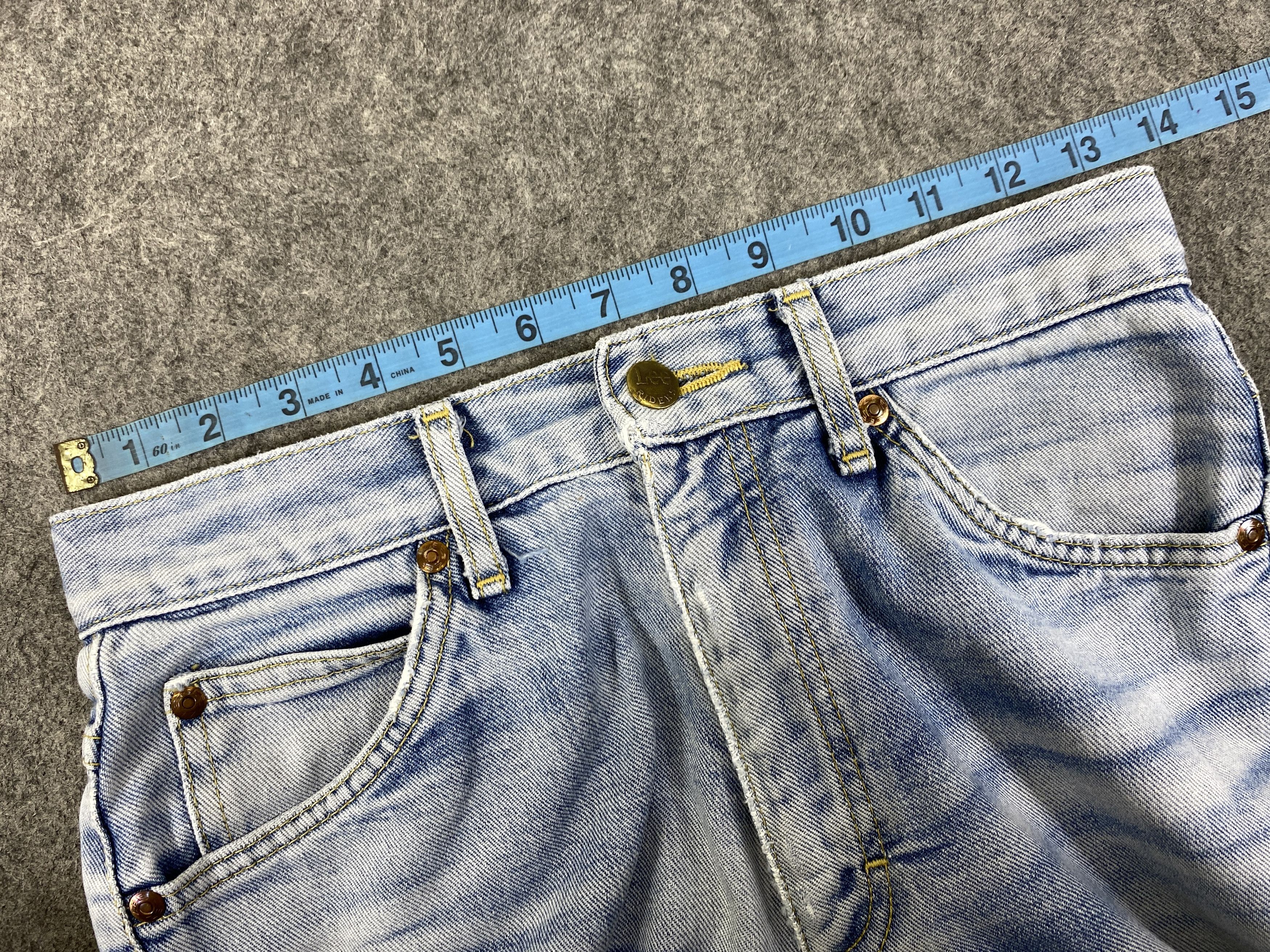 Japanese Brand Light Blue Wash Vintage Lee Jeans 27x31.5 - JN3339 Size US 27 - 5 Thumbnail