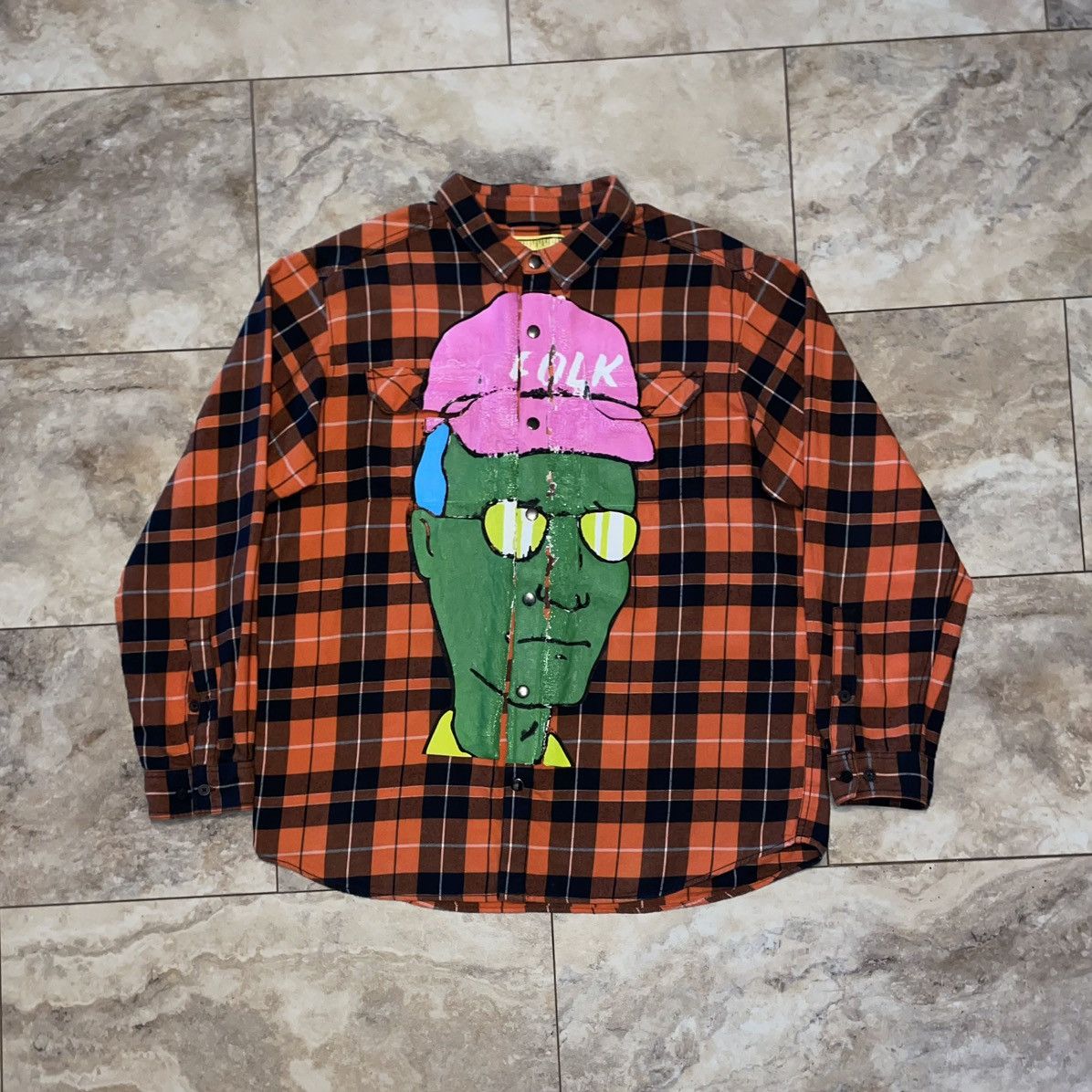 1 of 1 KBT Kentucky Boy Tyler Dale Folk Button Shirt Flannel