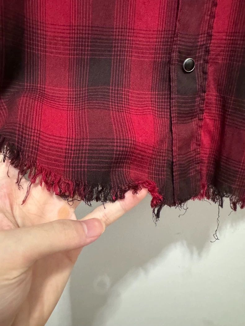 Yves Saint Laurent Saint Laurent 16SS Show Cat's Eye Black and Red Plaid Frin Size US S / EU 44-46 / 1 - 3 Thumbnail