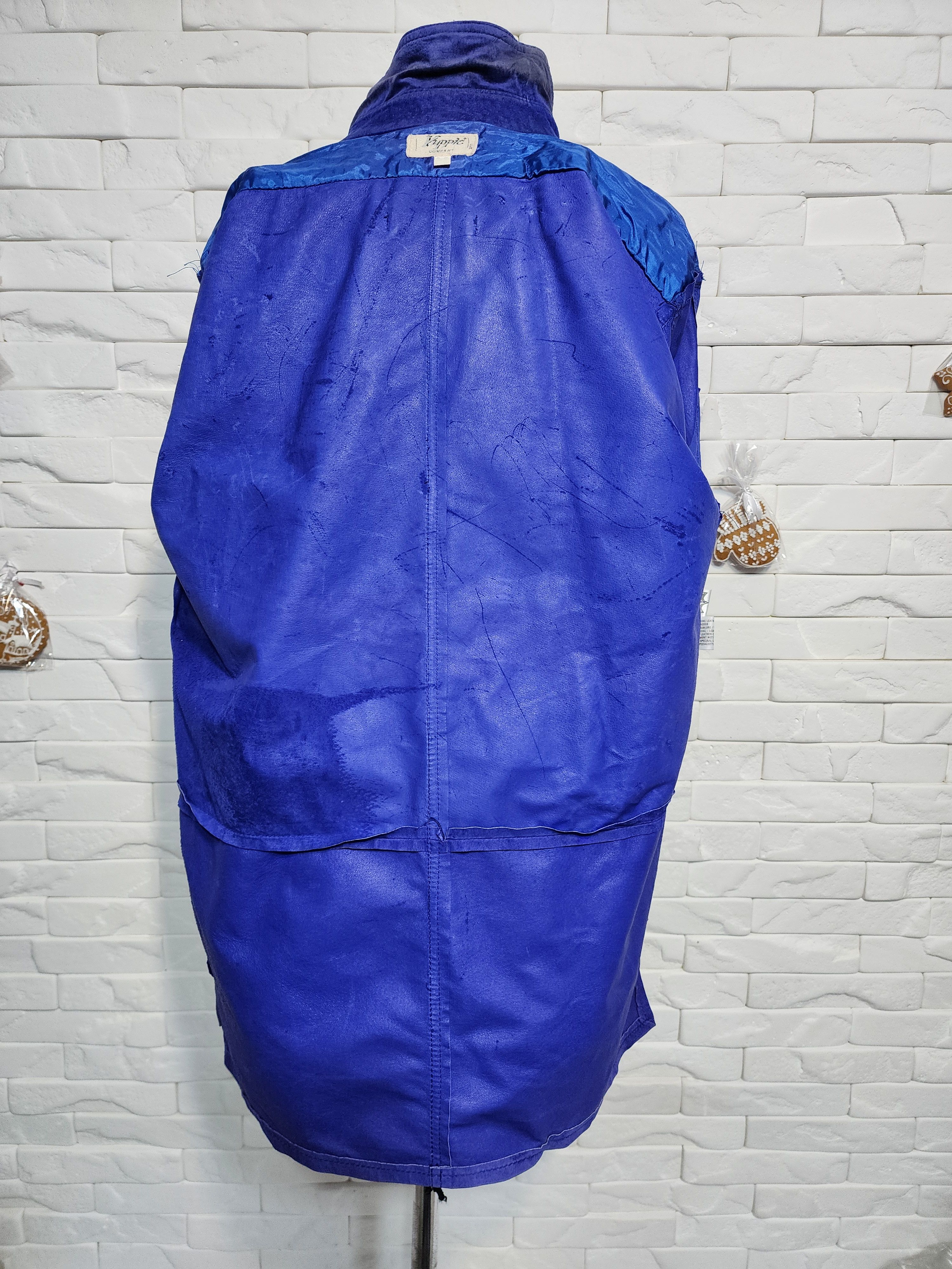 Genuine Leather Blue Suede Leather Shirt: Women's Metal Snaps Jacket Size XL / US 12-14 / IT 48-50 - 8 Thumbnail