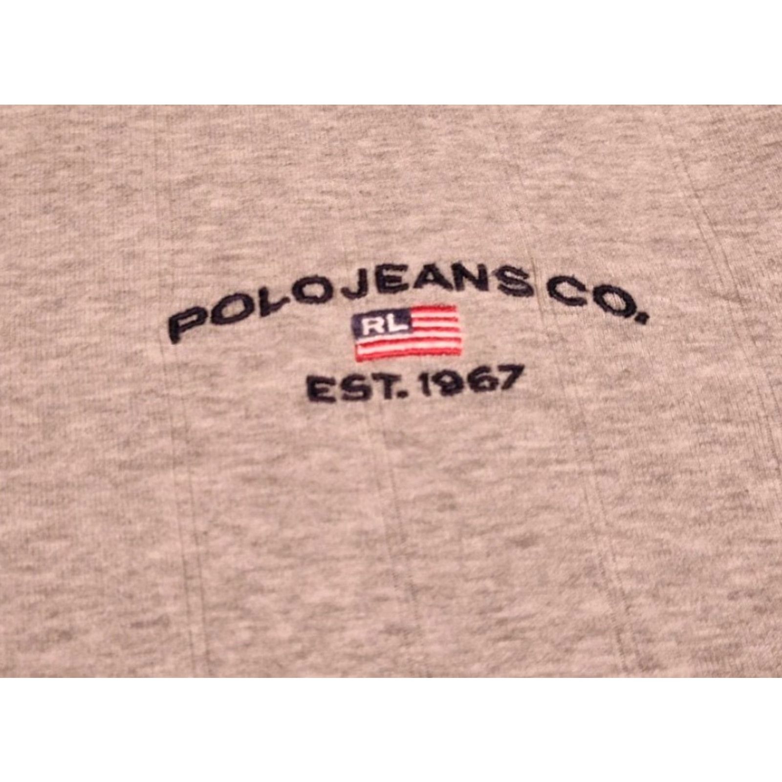 Ralph Lauren VINTAGE Ralph Lauren Polo Jeans Co T-Shirt Men’s M Gray V-Neck Short Sleeve USA Made Size US M / EU 48-50 / 2 - 2 Thumbnail