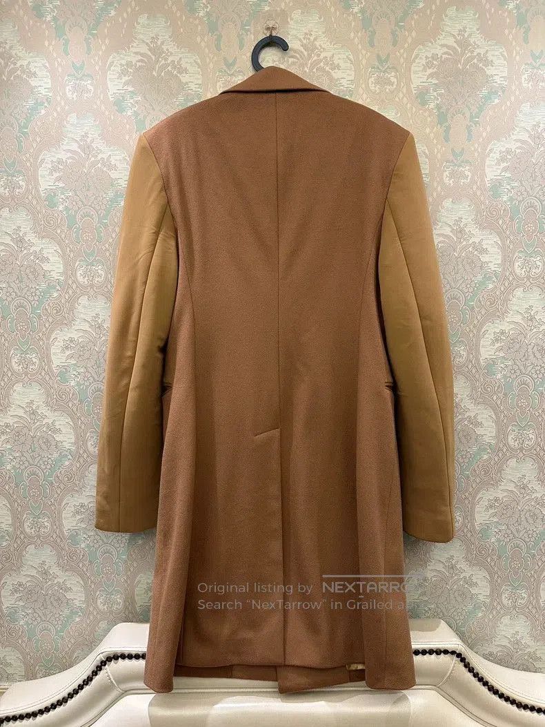 Raf Simons RAF SIMONS Oversized Wool Coat with Mirror Detail. Size US L / EU 52-54 / 3 - 5 Thumbnail