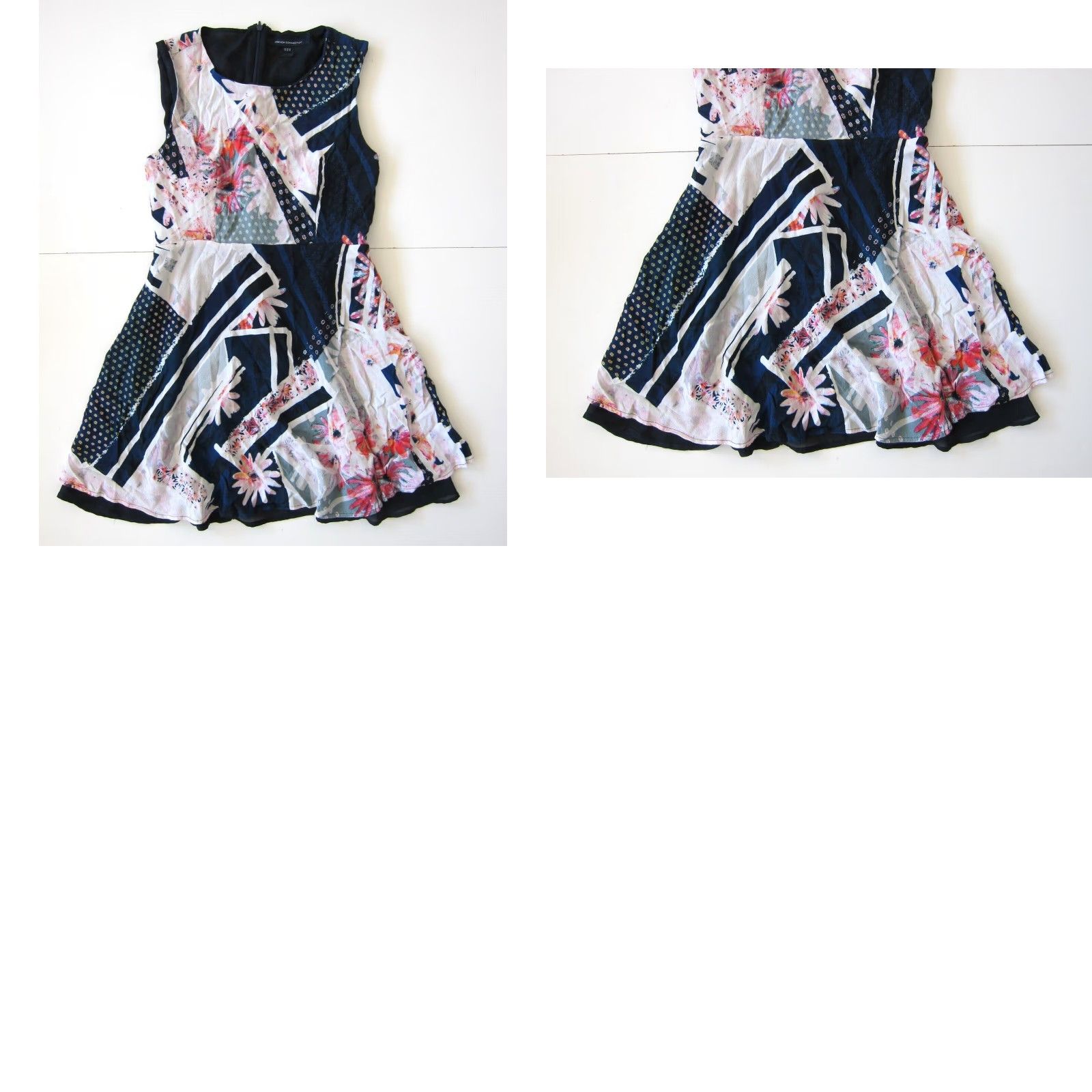 French Connection French Connection Shirt Women 8 Pink Floral Sun Dress Knee Length Lined Sundress Tank Dress 100% Rayon Sheath A-Line Style 8 Size M / US 6-8 / IT 42-44 - 8 Thumbnail