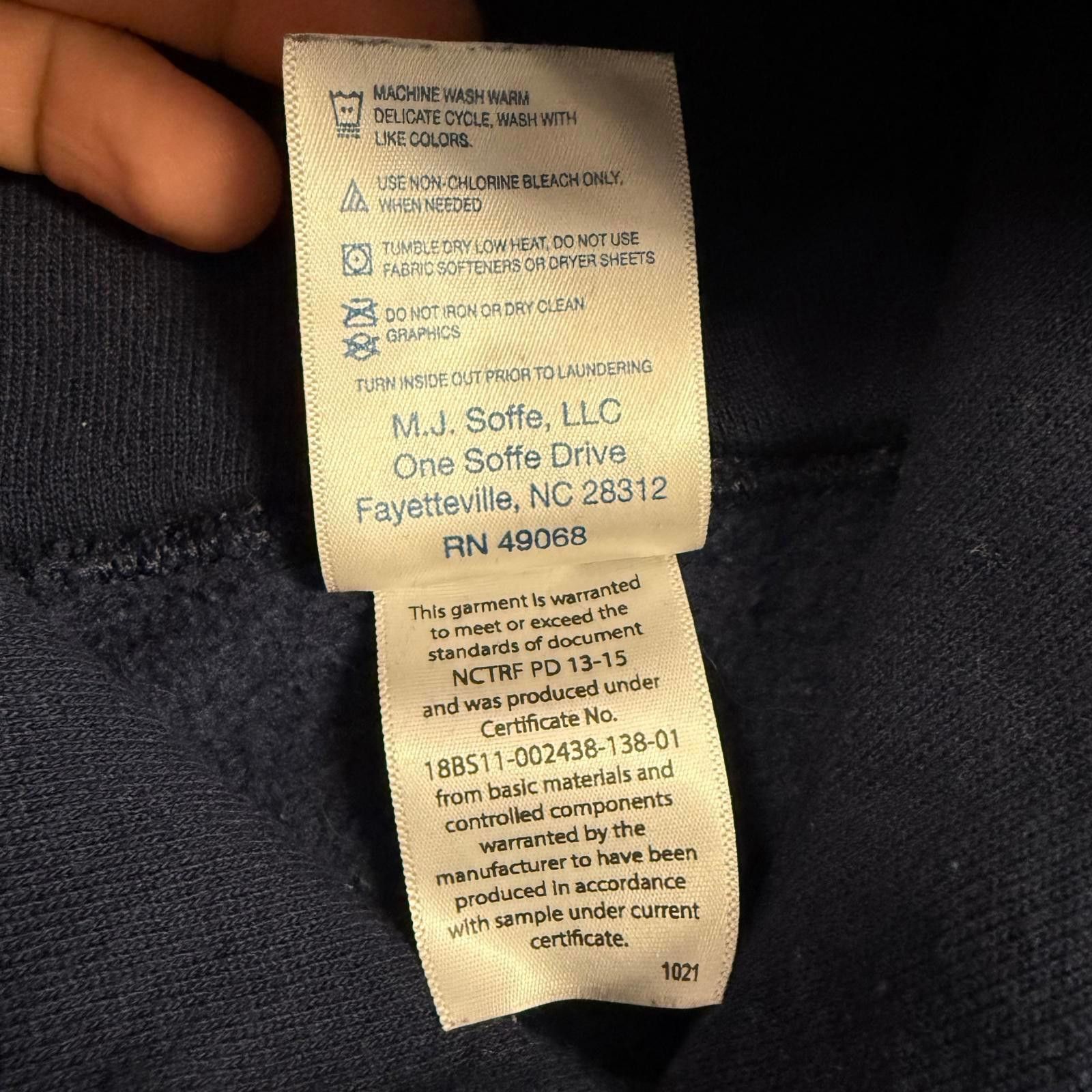 Designer Vtg 90s Authentic U.S. Navy Hoodie Made in USA - S Size US S / EU 44-46 / 1 - 7 Thumbnail