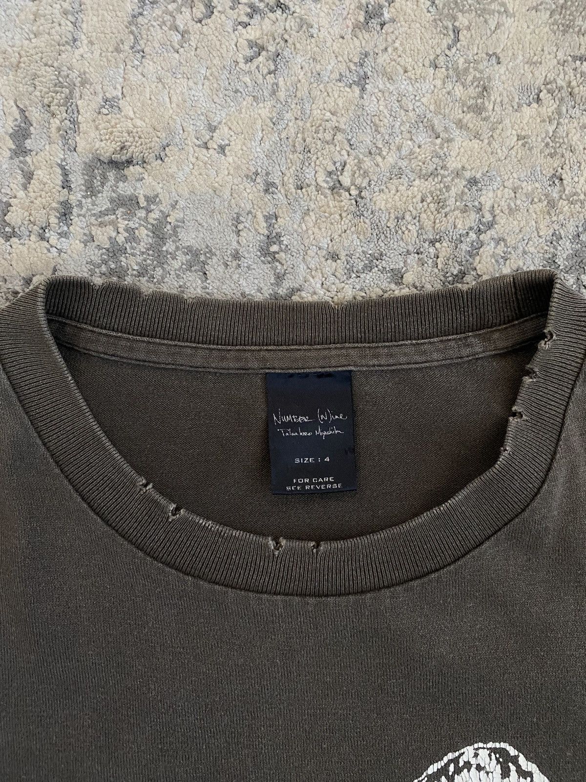 Number (N)ine SS04 Joey Ramones Distressed T Shirt Size US L / EU 52-54 / 3 - 8 Thumbnail
