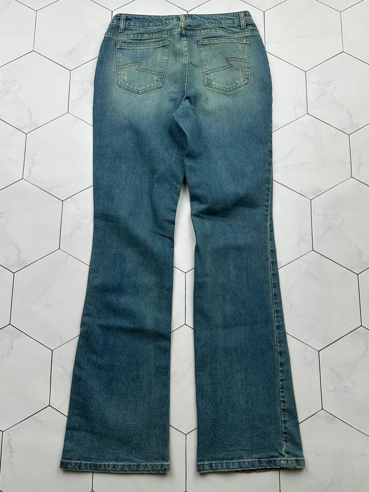 Vintage Vintage Faded Flare Jeans (B520)E2 Size 27" / US 4 / IT 40 - 4 Thumbnail