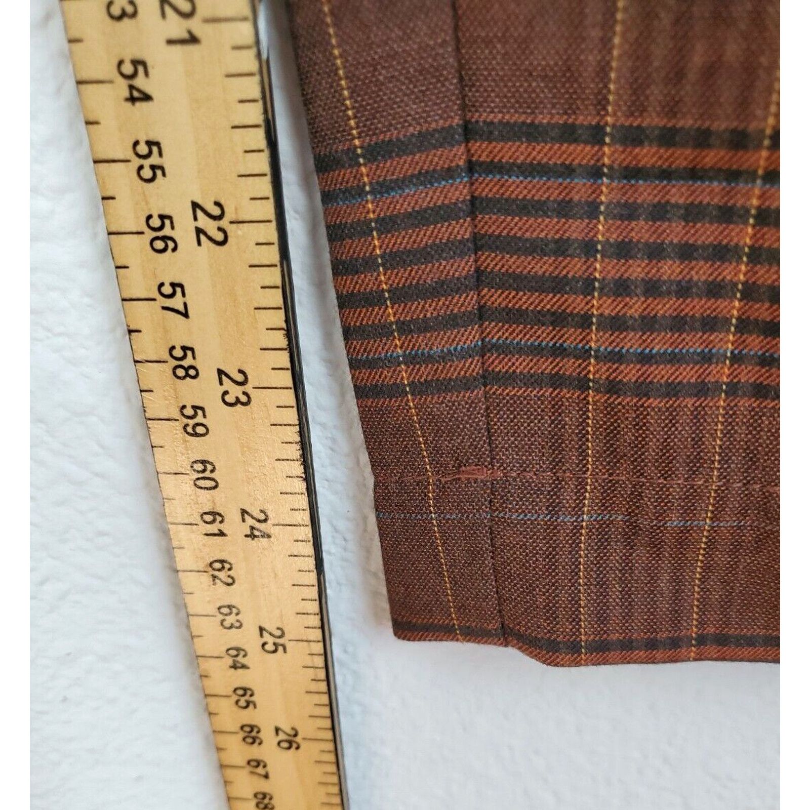Madewell Madewell Pants Womens XXS Flannel Track Trousers Brown Glen Size 26" / US 2 / IT 38 - 9 Thumbnail