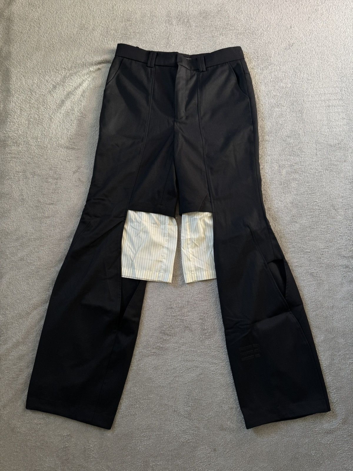 NAMESAKE NAMESAKE Black Peja Hourglass Trousers Size US 32 / EU 48 - 1 Thumbnail