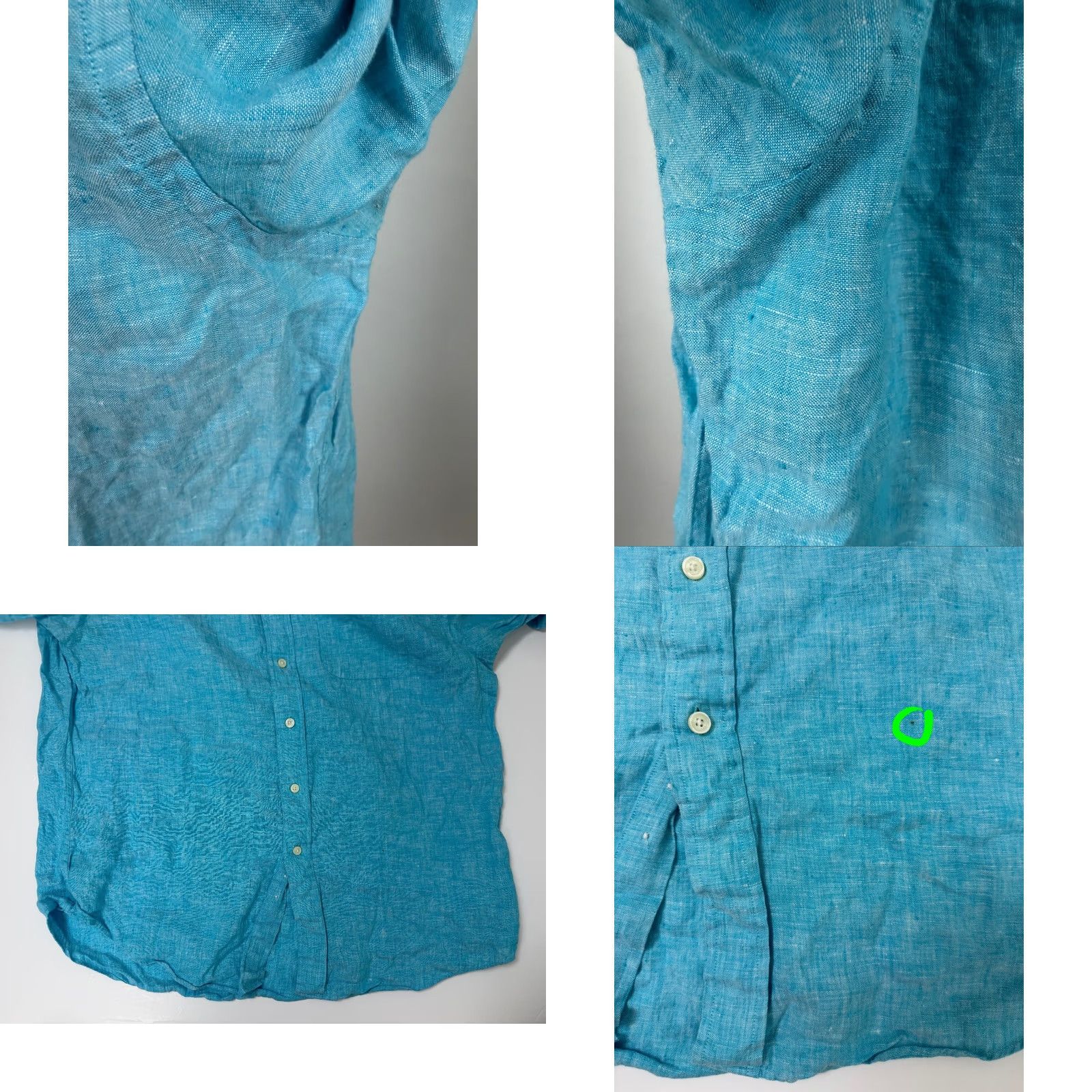Brooks Brothers Brooks Brothers Shirt XL Slim Fit Irish Linen Button Down Travel Outdoors Blue Men Size US XL / EU 56 / 4 - 8 Thumbnail