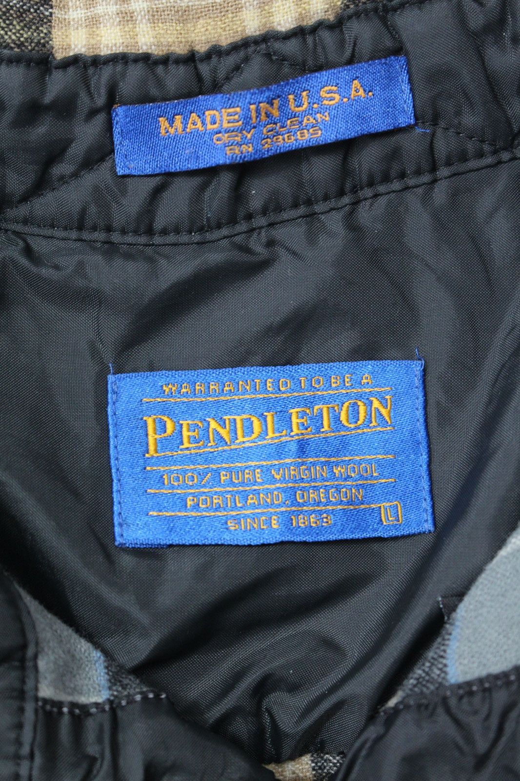 Vintage 2000S PENDLETON QUILTED LINED FLANNEL Size US L / EU 52-54 / 3 - 4 Thumbnail