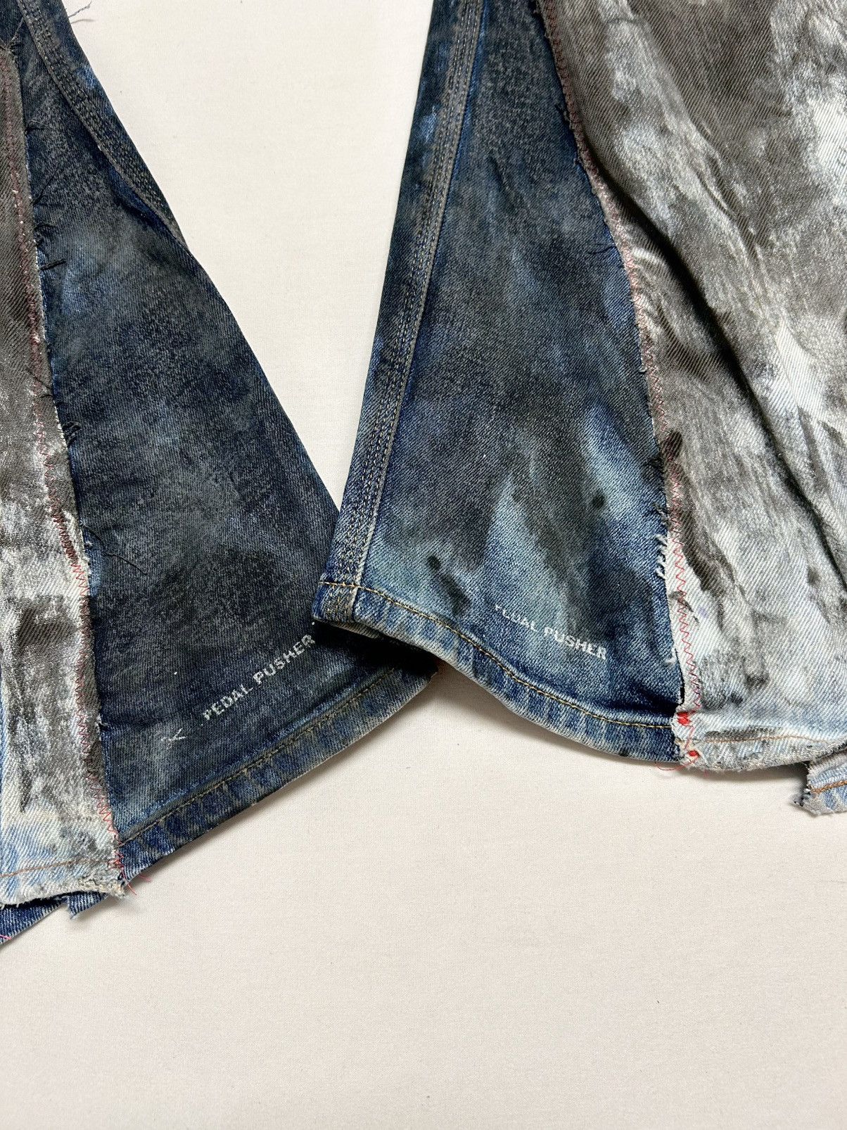 Evisu 2012 No.3 Painted Flare Denim Reworked Size US 32 / EU 48 - 5 Thumbnail