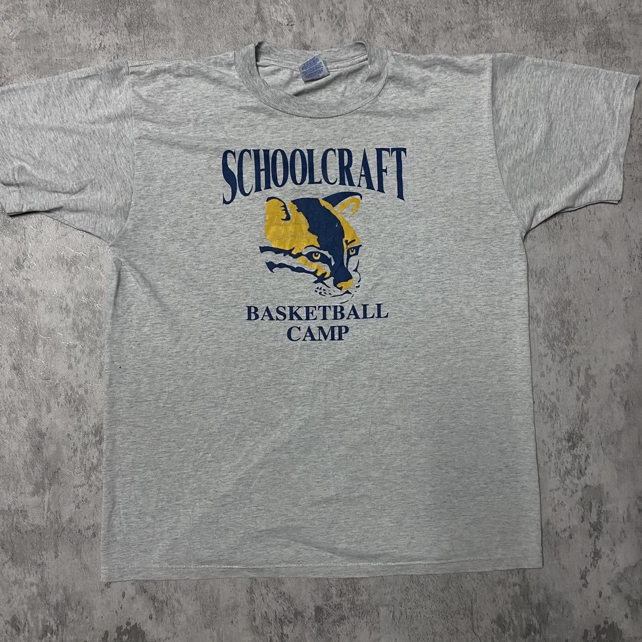 Other Grey and blue vintage 90s single stitch t-shirt streetwear Size US L / EU 52-54 / 3 - 1 Thumbnail