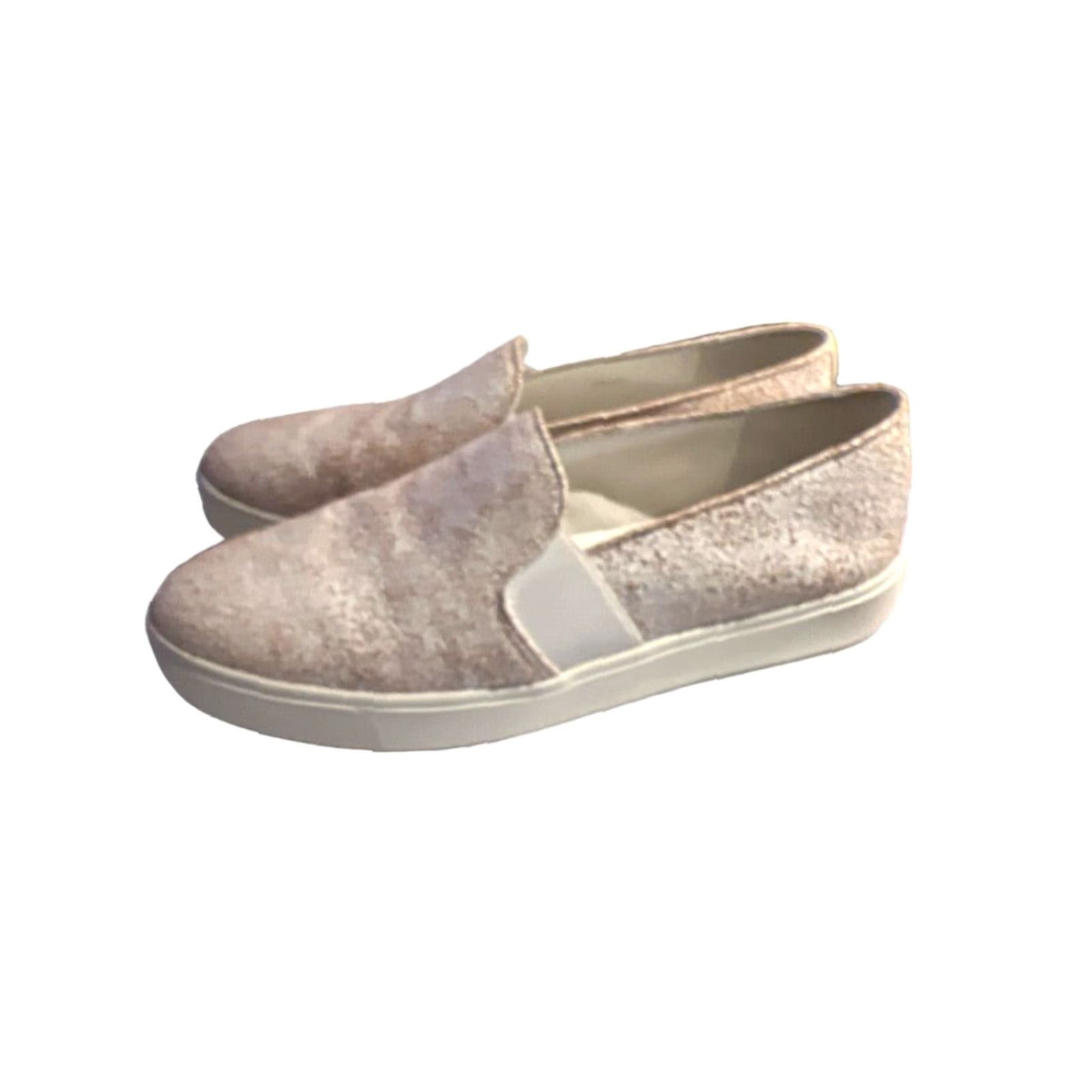 Vince Vince Blair Crackle Leather Slip On Sneakers EUC Womens Shoes White 9 Slip On Leather Sneaker Regular M Size US 9 / IT 39 - 4 Thumbnail