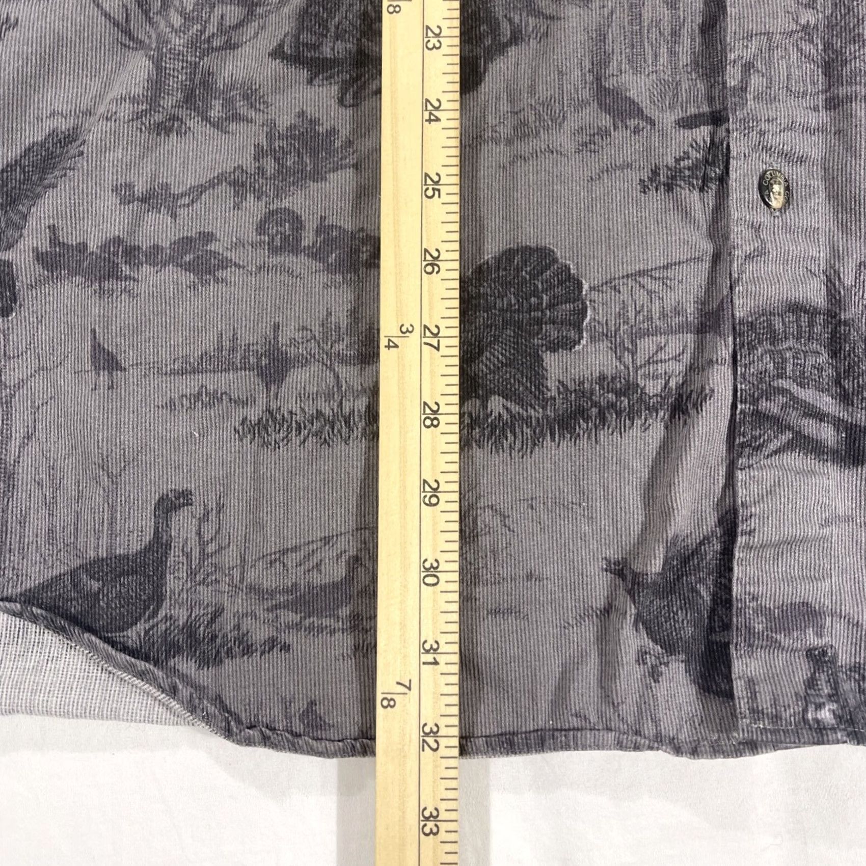 Vintage Columbia Button-Up Shirt Gray 2XL Men's River Lodge AOP Turkey Hunting 100% Cotton Size US XXL / EU 58 / 5 - 4 Thumbnail