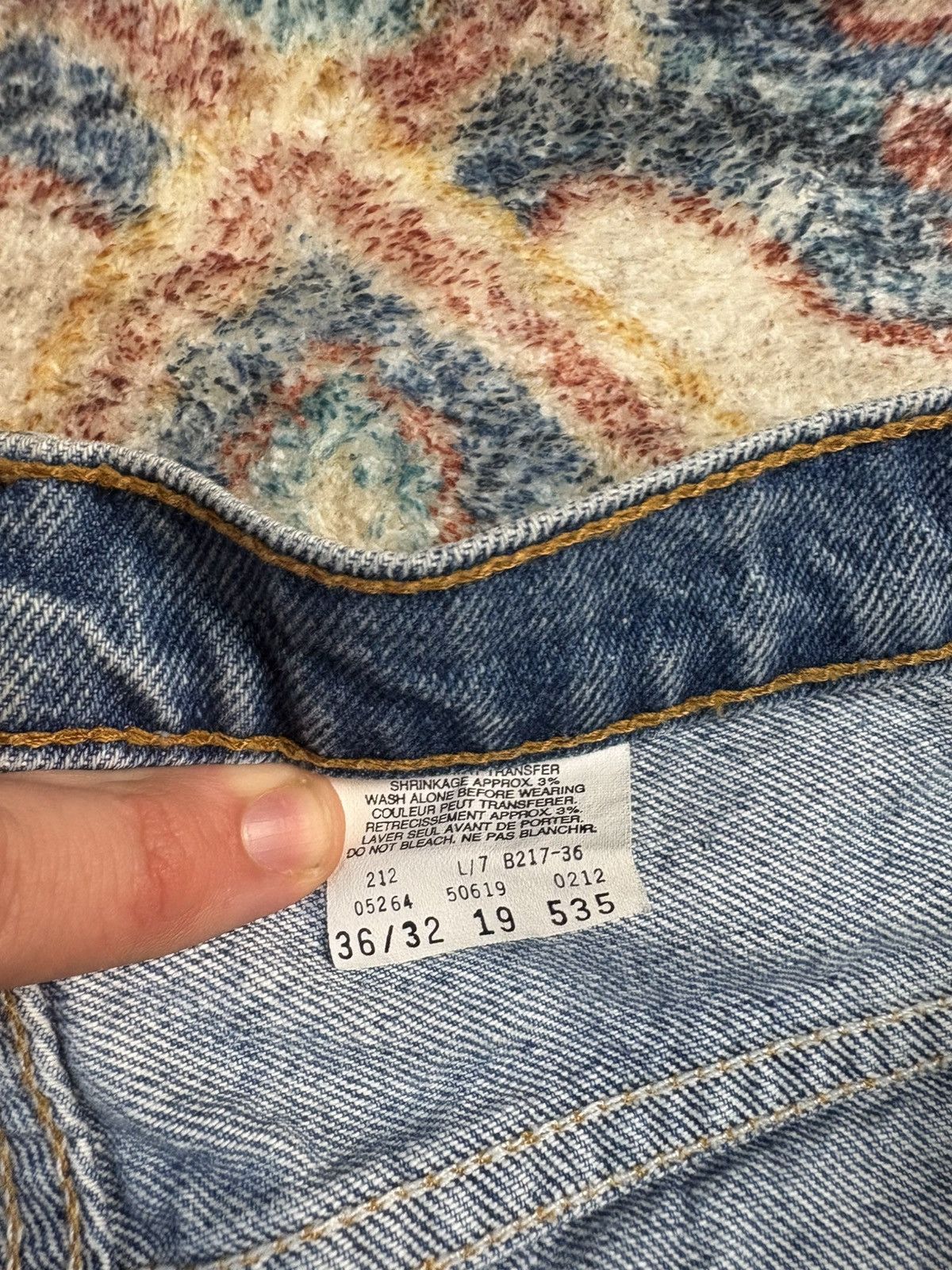 Levi's Vintage Levi’s 619 Orange Tab Blue Jeans Size 35 Size US 35 - 4 Thumbnail