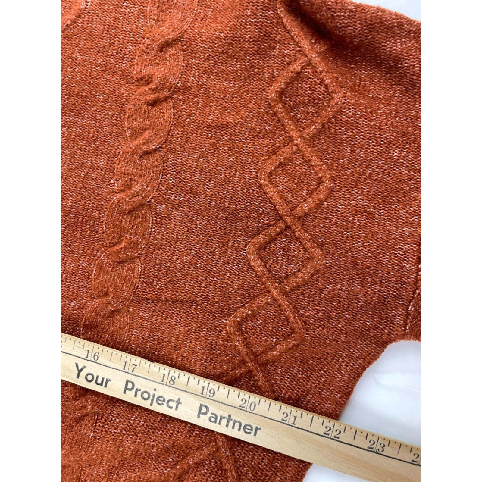 Rusty Como Vintage Sweater Womens Size S Rust Orange Brown Pullover Knit Mock Neck NWD Size S / US 4 / IT 40 - 6 Thumbnail