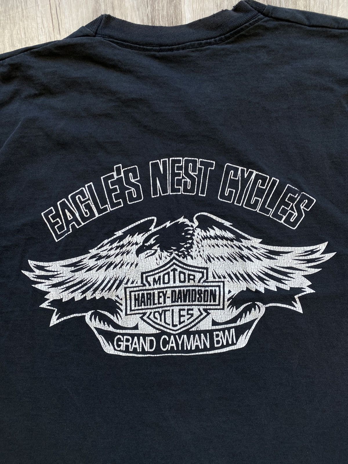 Harley Davidson Vintage 90s Harley Davidson Eagles Nest Single Stitch Tee Size US L / EU 52-54 / 3 - 2 Thumbnail