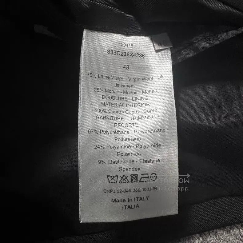 Dior Dior Atelire slogan suit Size 48S - 4 Thumbnail