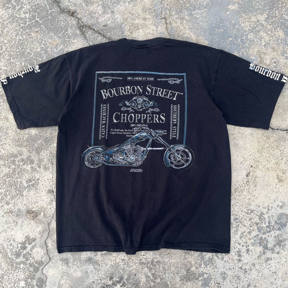 West Coast Choppers Vintage 90s Choppers Bourbon Street Nice Print Out Design Size US L / EU 52-54 / 3 - 1 Thumbnail