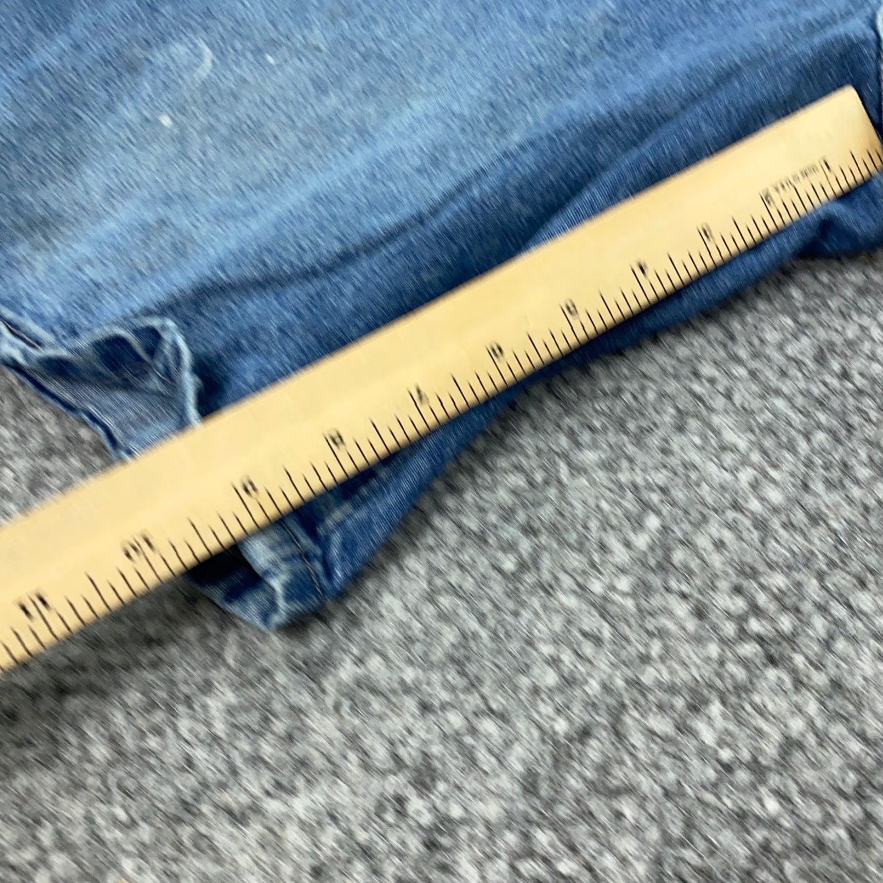 Wrangler WRANGLER Y2K Carpenter Shorts Mens Size 38 Blue Denim Relaxed Fit Casual Size US 38 / EU 54 - 5 Thumbnail