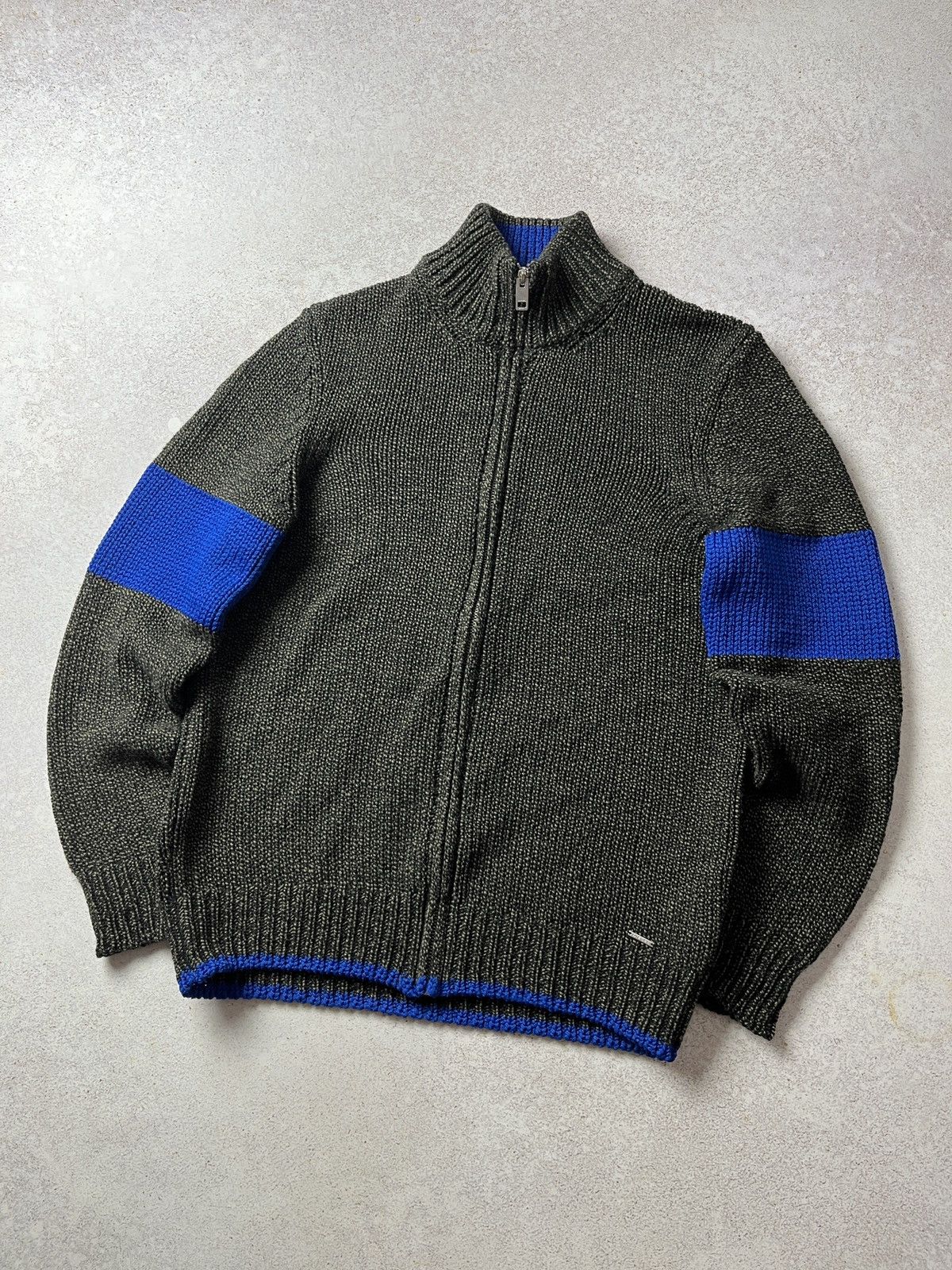 Diesel DIESEL Knit Full Zip Wool Sweater Y2K Avant Garde Size US M / EU 48-50 / 2 - 1 Thumbnail