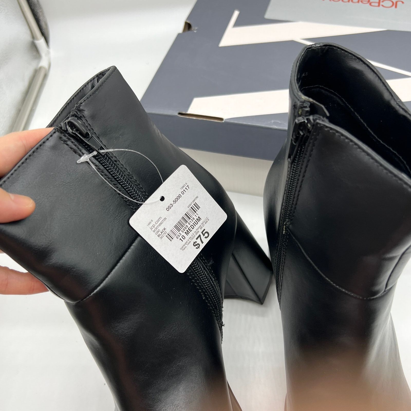 Other Worthington Women’s Gio Block Heel Booties Black Size US 10 / IT 40 - 3 Thumbnail