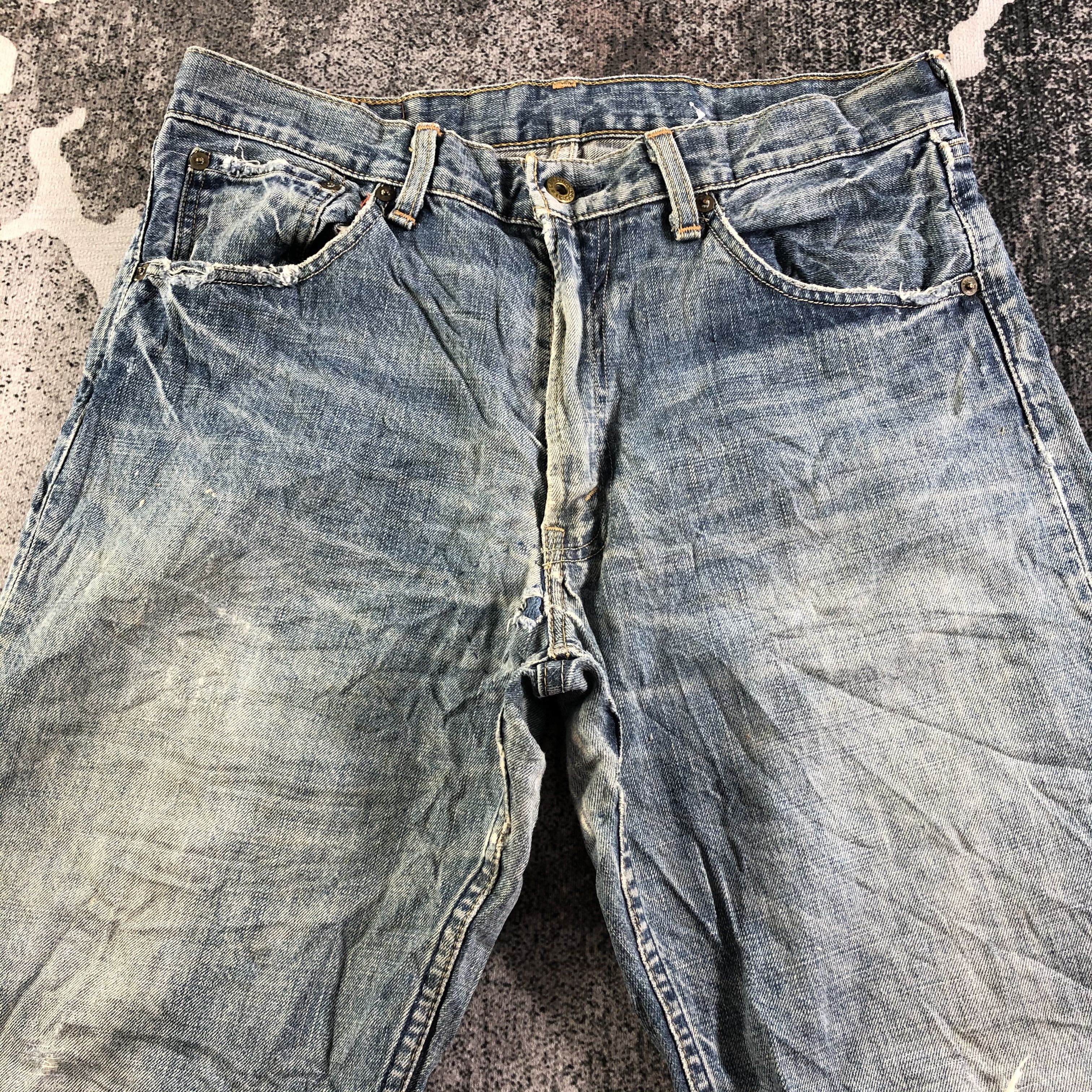 Levi's Vintage Distress Levis 503 Jeans KJ3123 Size US 32 / EU 48 - 3 Thumbnail