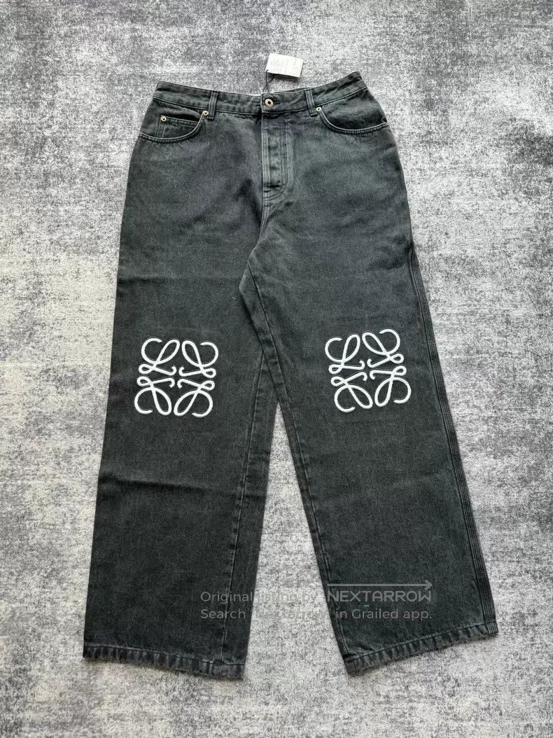 Loewe Loewe Men's double knee logo jeans Size US 34 / EU 50 - 1 Thumbnail