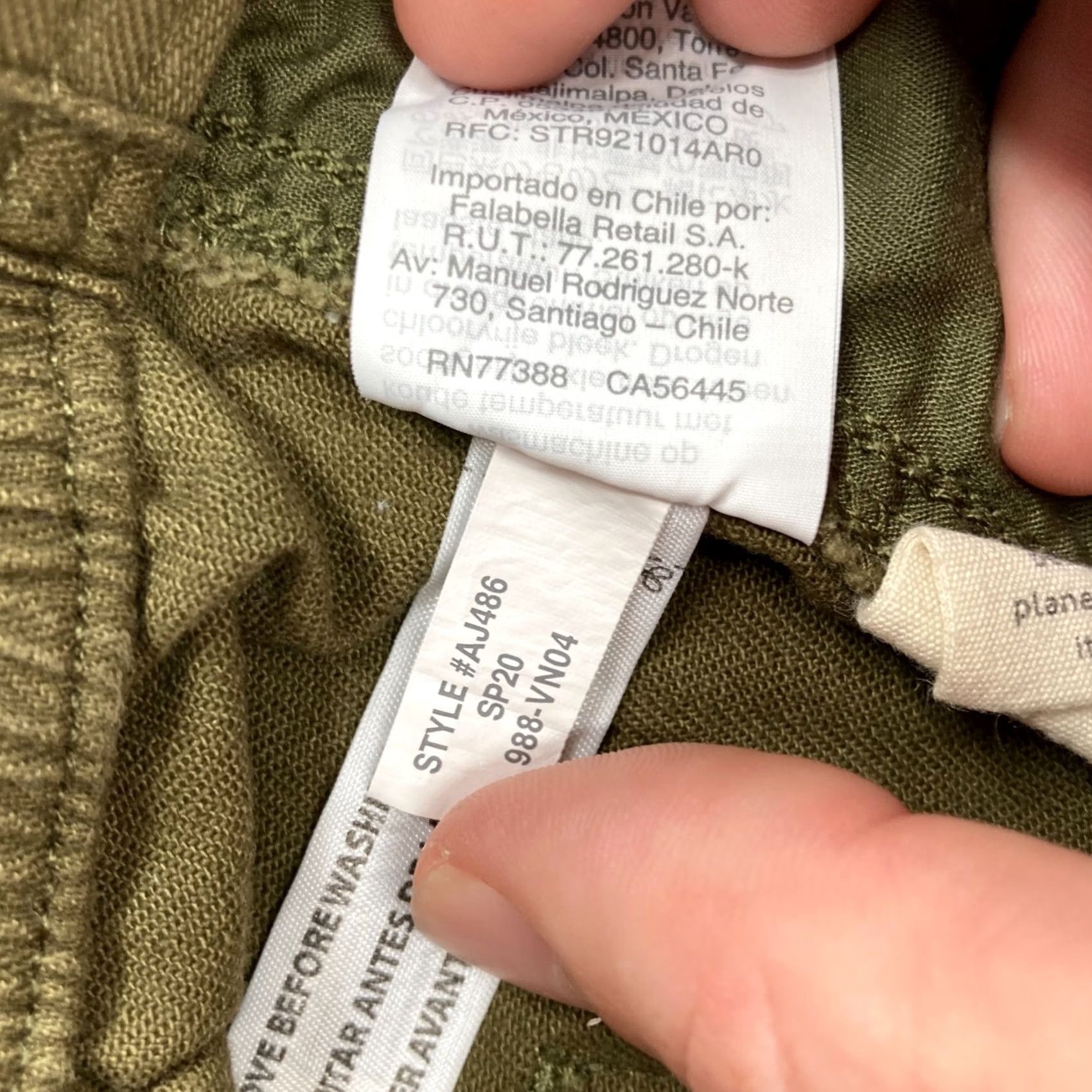 Madewell Madewell Camp Pants Women's XXS Green Stretch Straight Leg Utility Hiking Travel Pants Size 24" / US 00 / IT 34 - 6 Thumbnail