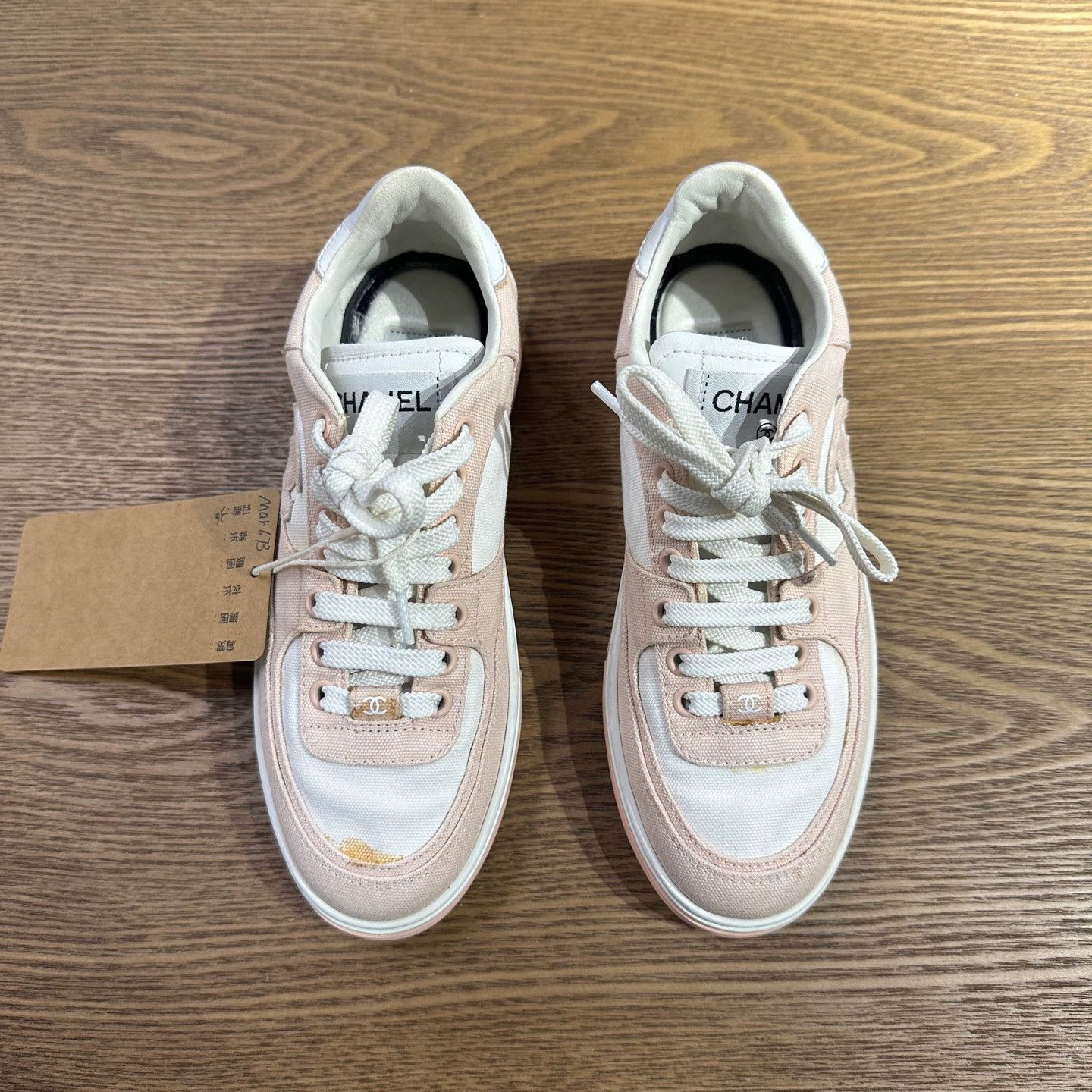 Chanel Chanel mar673 24C Logo Round Toe Sneaker 36 Size US 5.5 / IT 35.5 - 2 Thumbnail